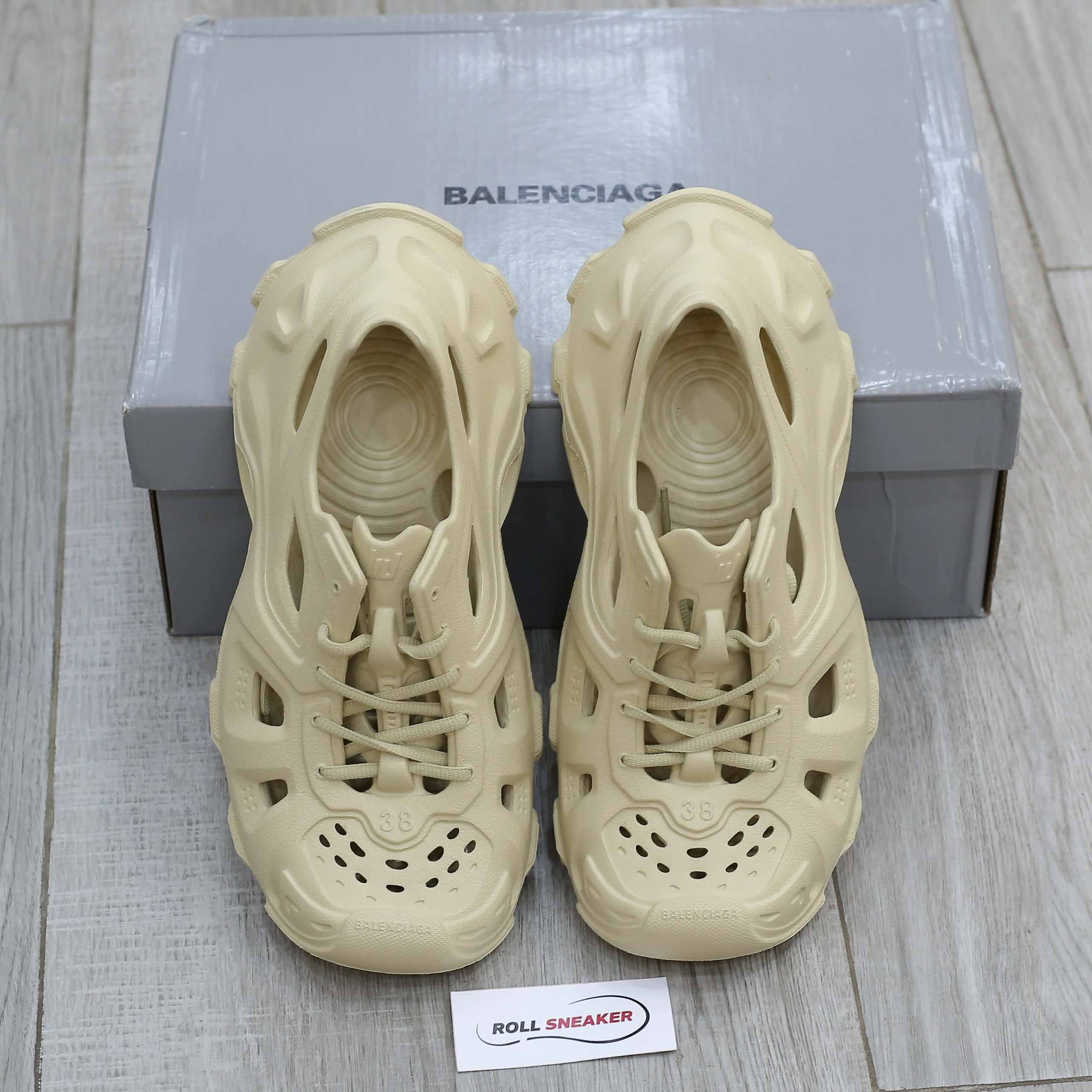 Giày Balenciaga HD Lace-up Trainers 'Nude' Like Auth