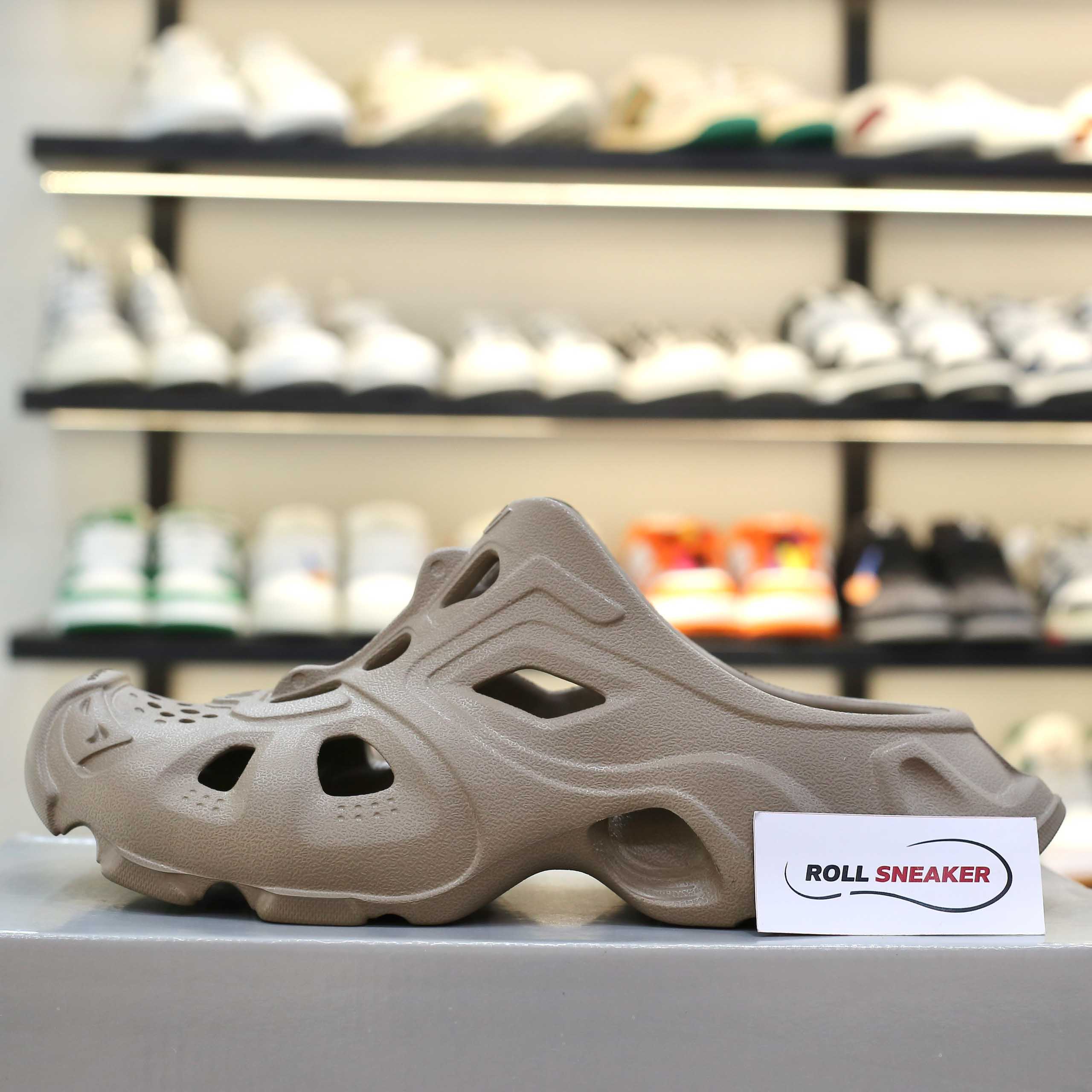 Giày Balenciaga HD Rubber Mules Dark Beige Like Auth