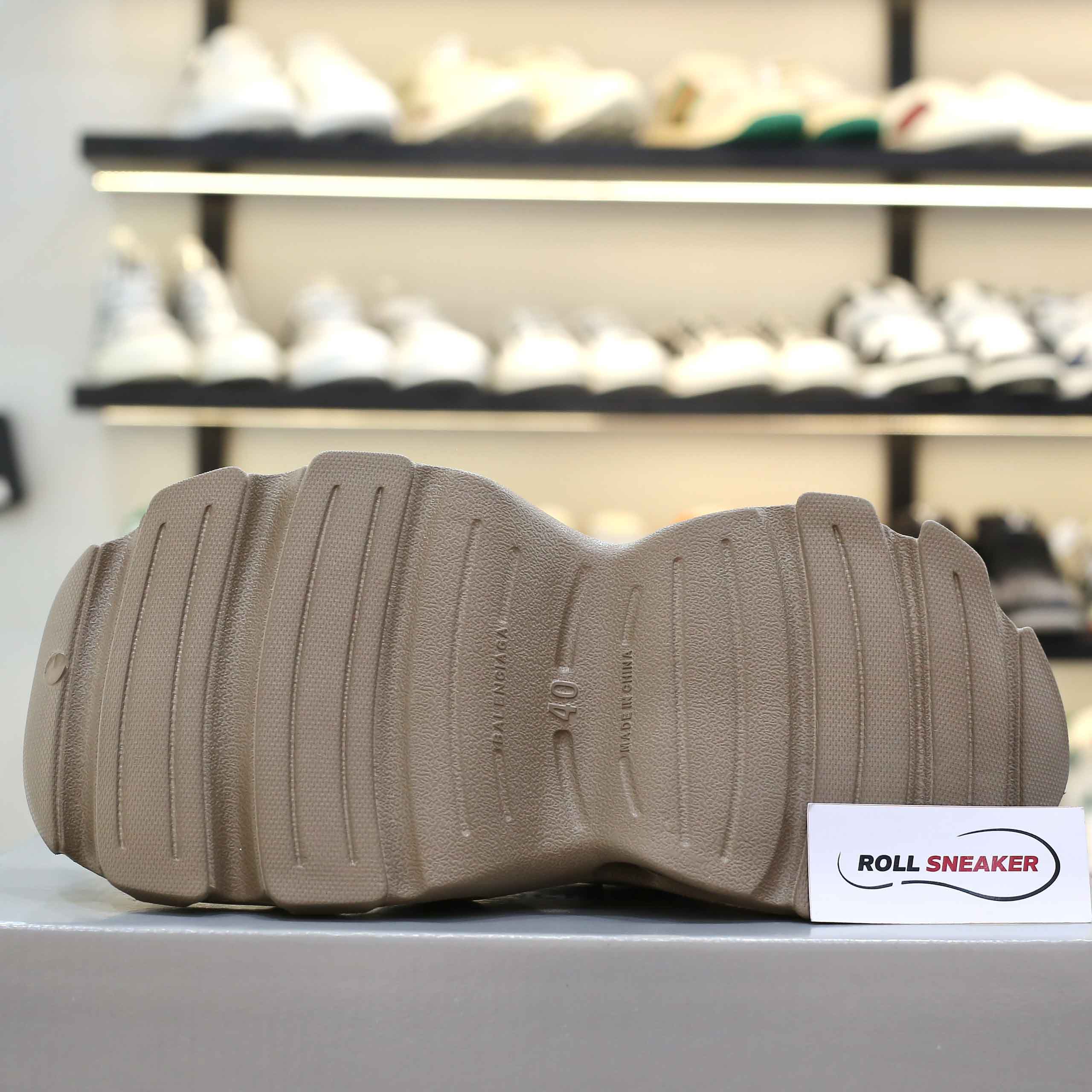 Giày Balenciaga HD Rubber Mules Dark Beige Like Auth