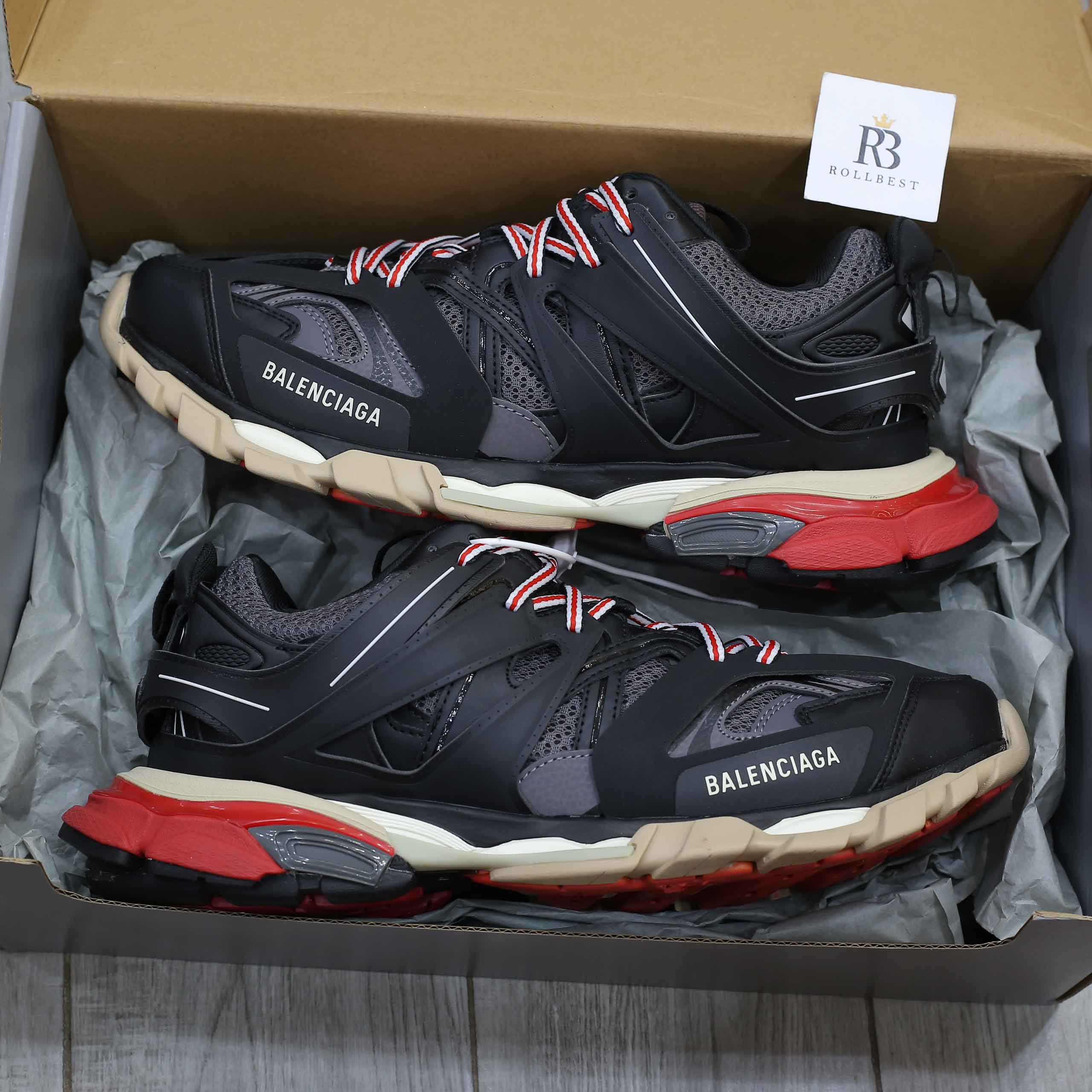Giày Balenciaga Wmns Track Trainer Black Red Best Quality
