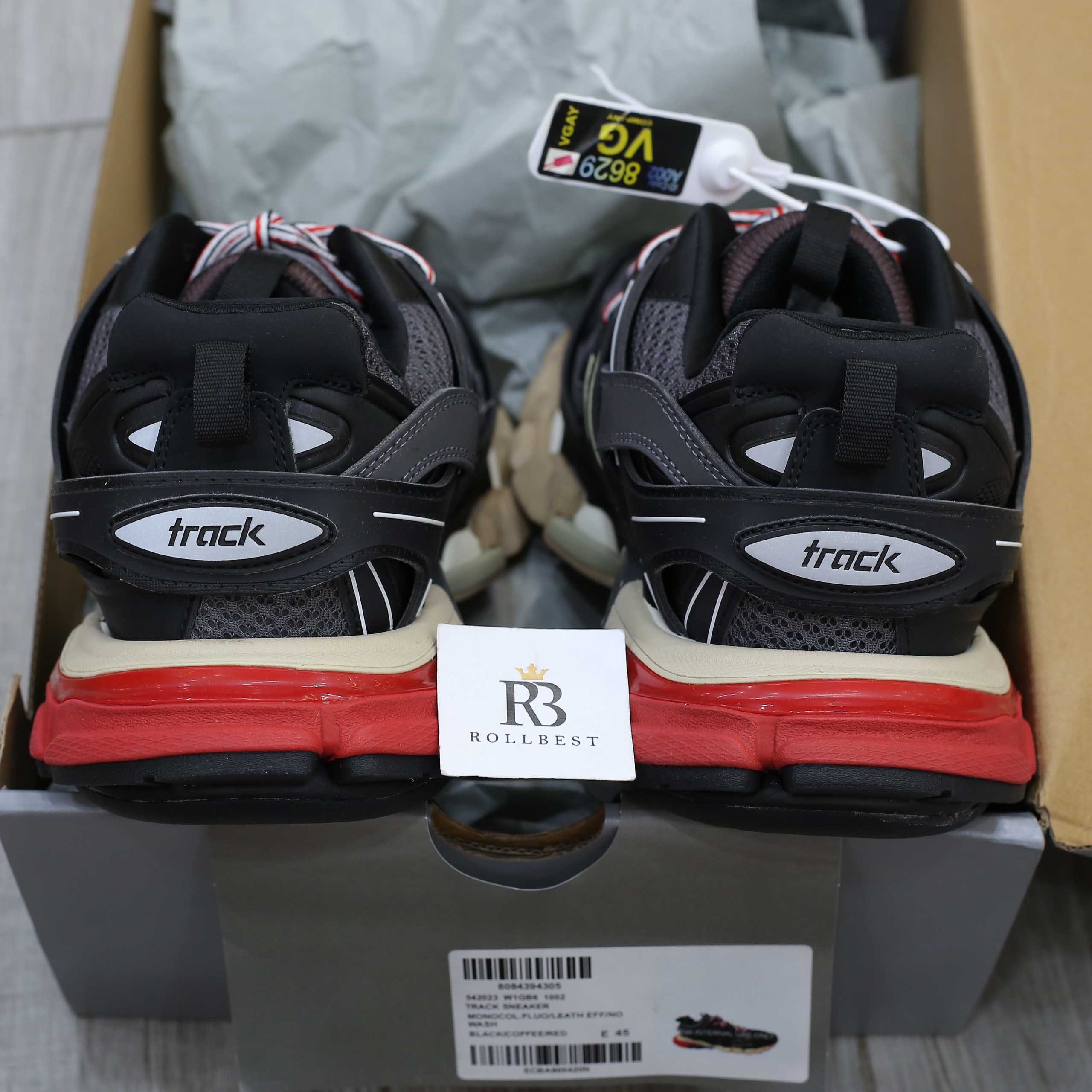 Giày Balenciaga Wmns Track Trainer Black Red Best Quality