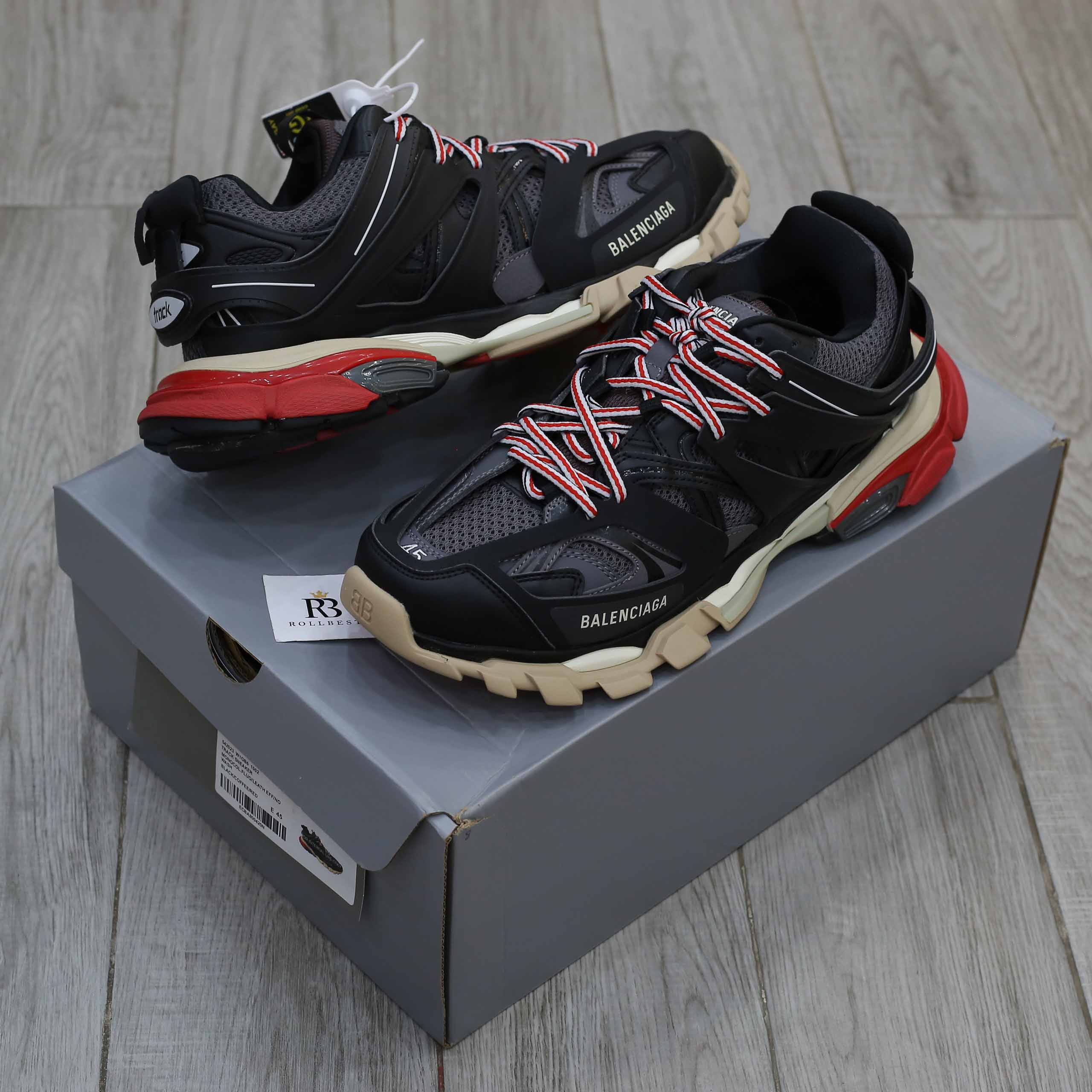 Giày Balenciaga Wmns Track Trainer Black Red Best Quality