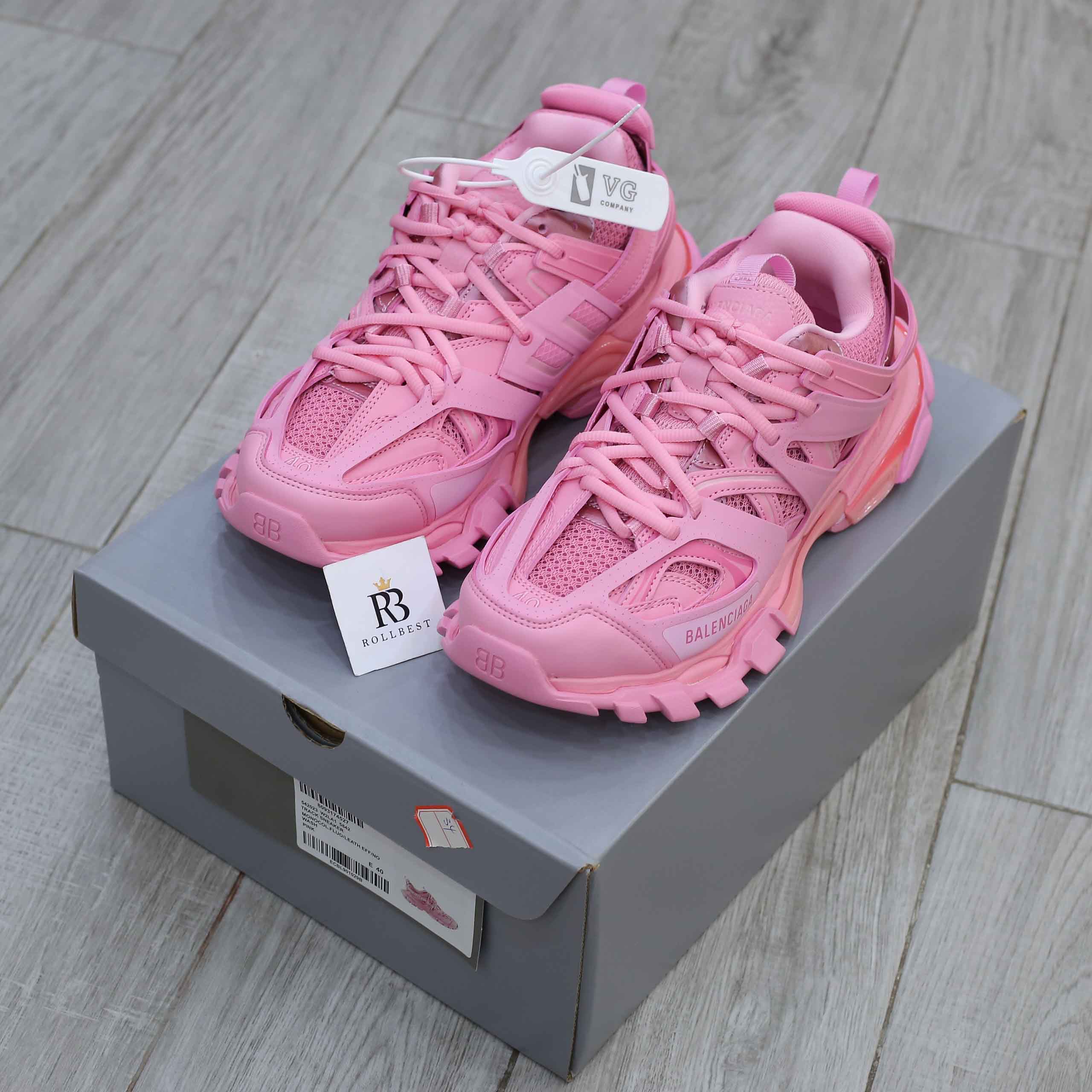 Giày Balenciaga Wmns Track Trainer Pink Best Quality