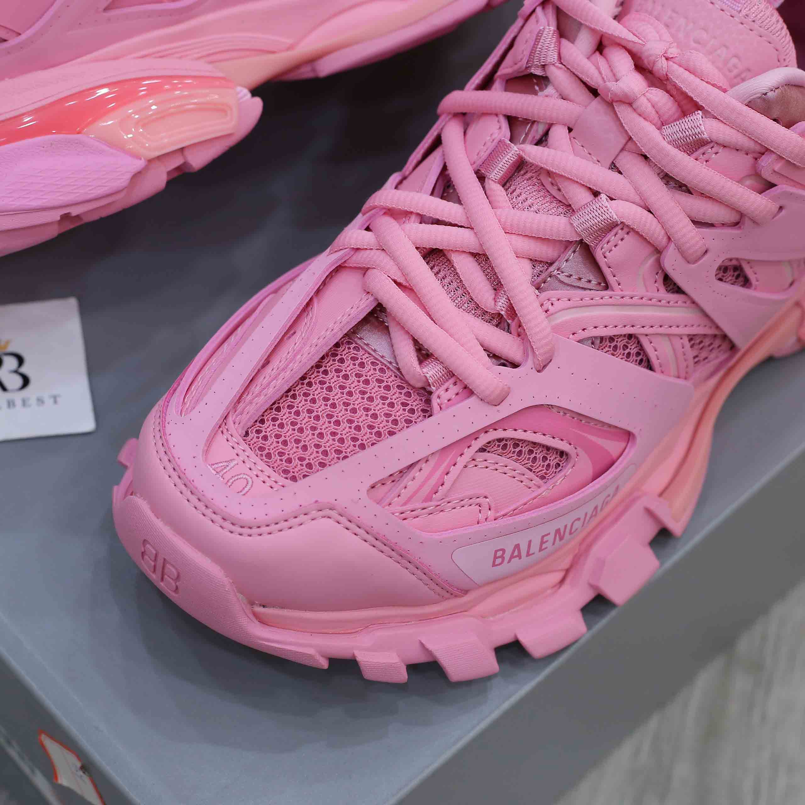 Giày Balenciaga Wmns Track Trainer Pink Best Quality
