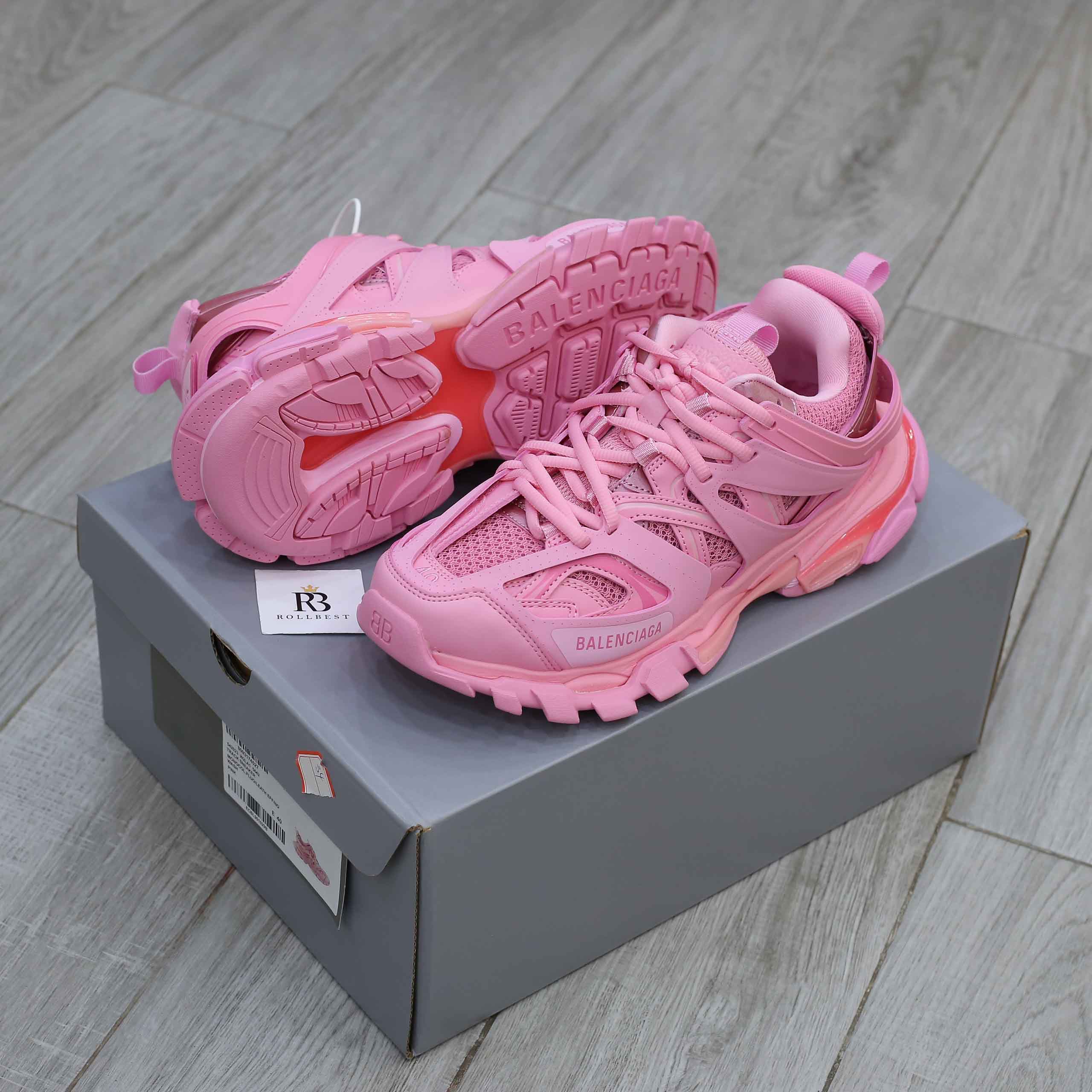 Giày Balenciaga Wmns Track Trainer Pink Best Quality
