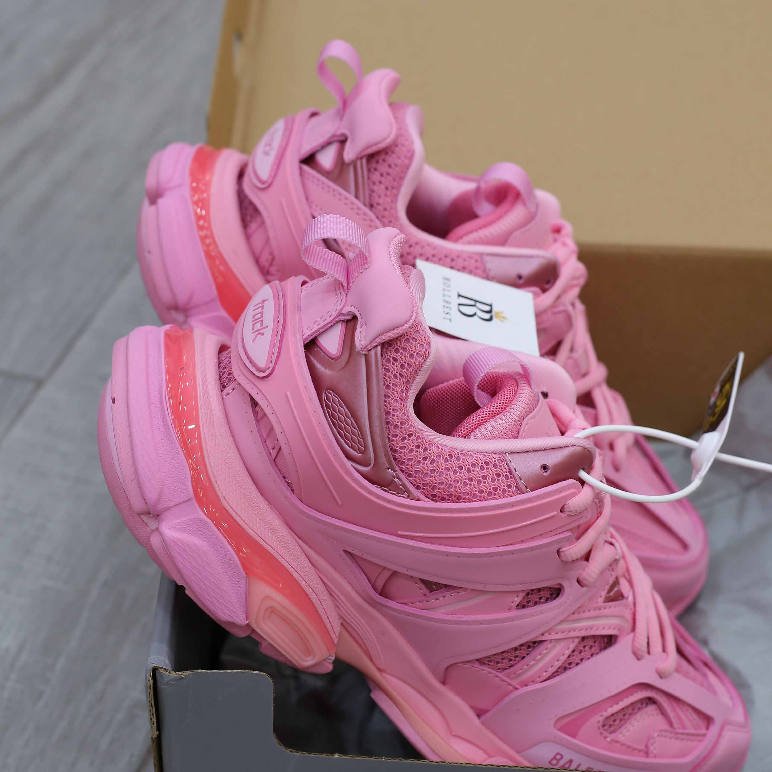 Giày Balenciaga Wmns Track Trainer Pink Best Quality