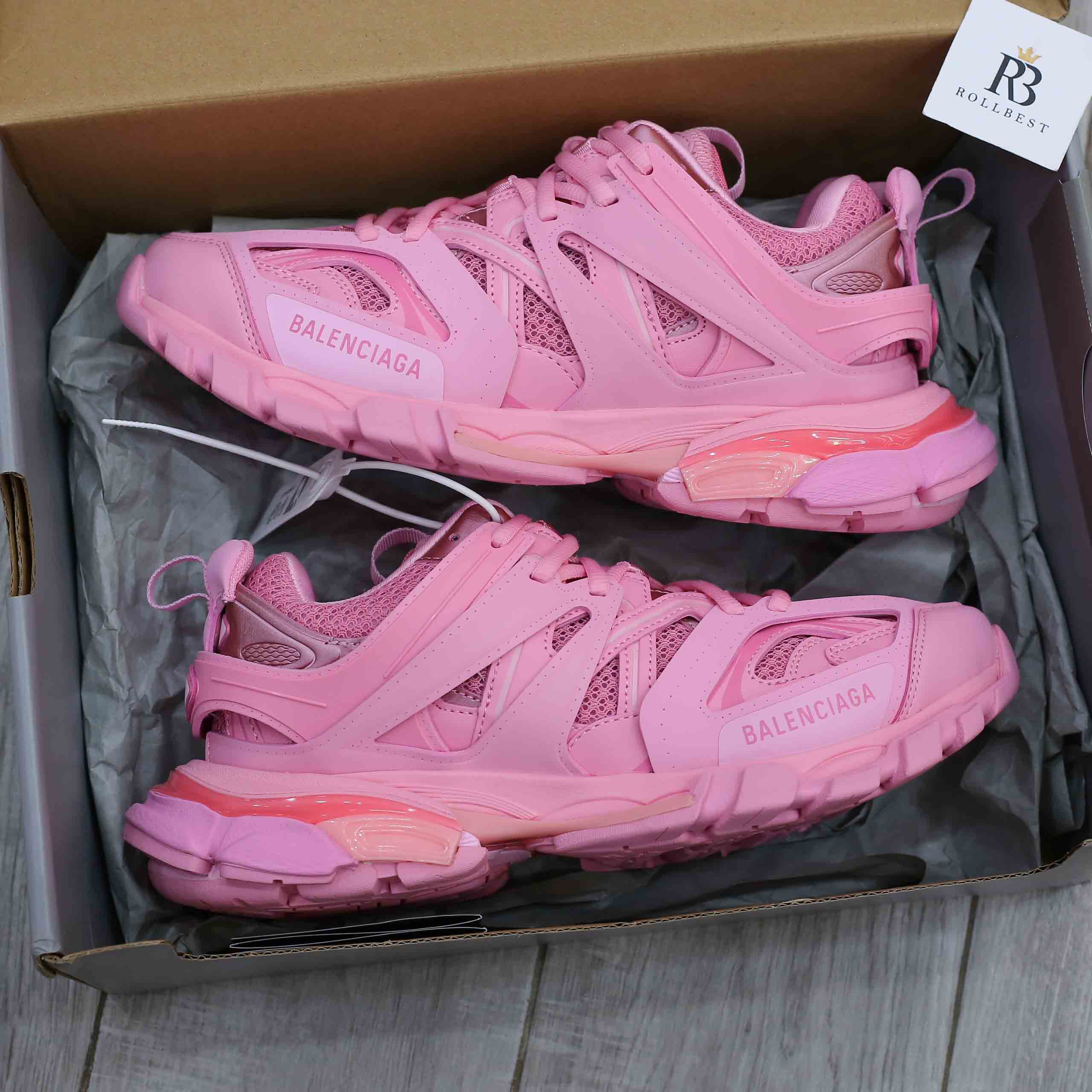 Giày Balenciaga Wmns Track Trainer Pink Best Quality