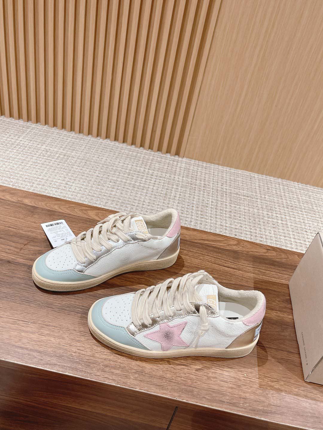 Giày Golden Goose Ball Star Suede Star-Patch Leather Trainers Best Quality
