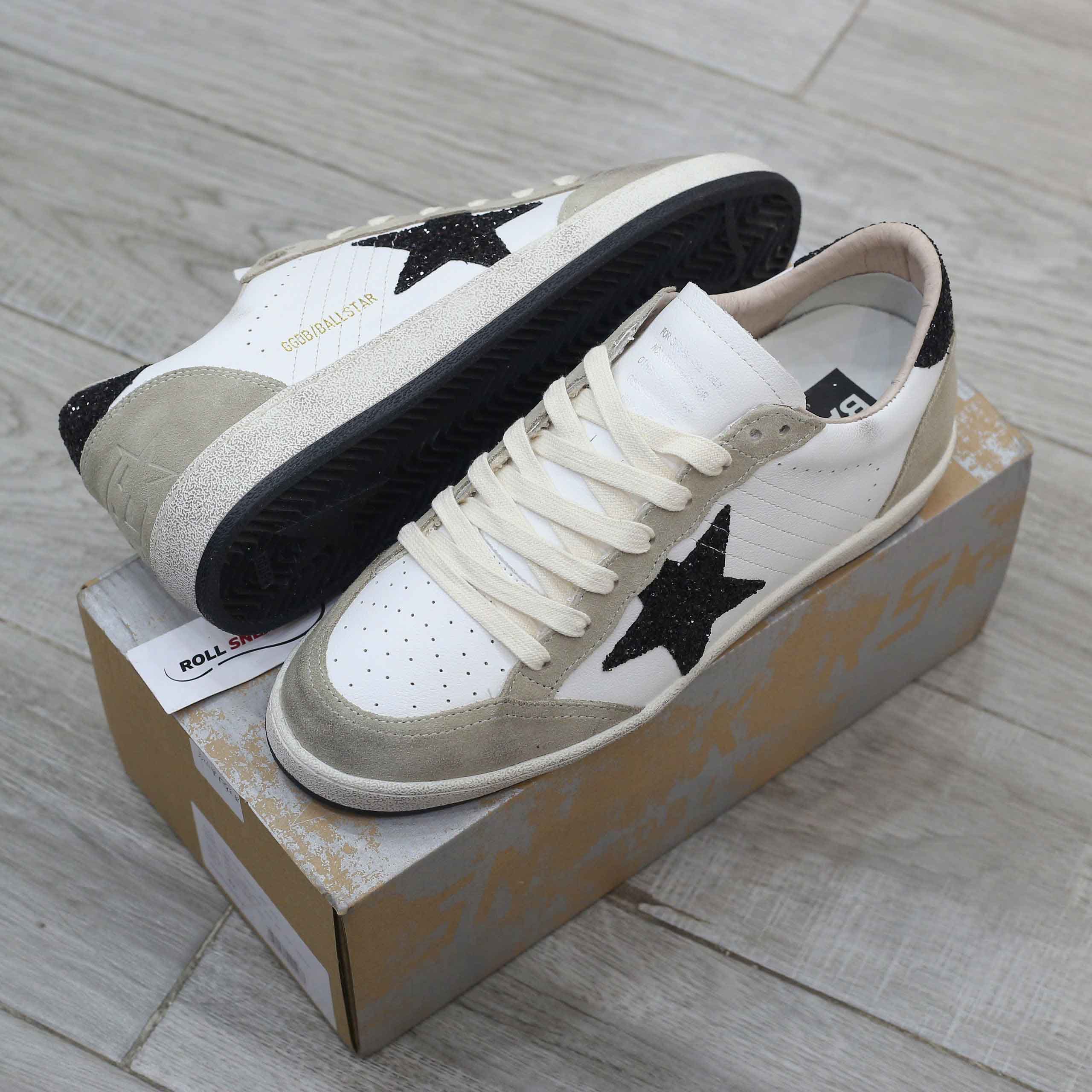 Giày Golden Goose Ball Star Taupe Grey