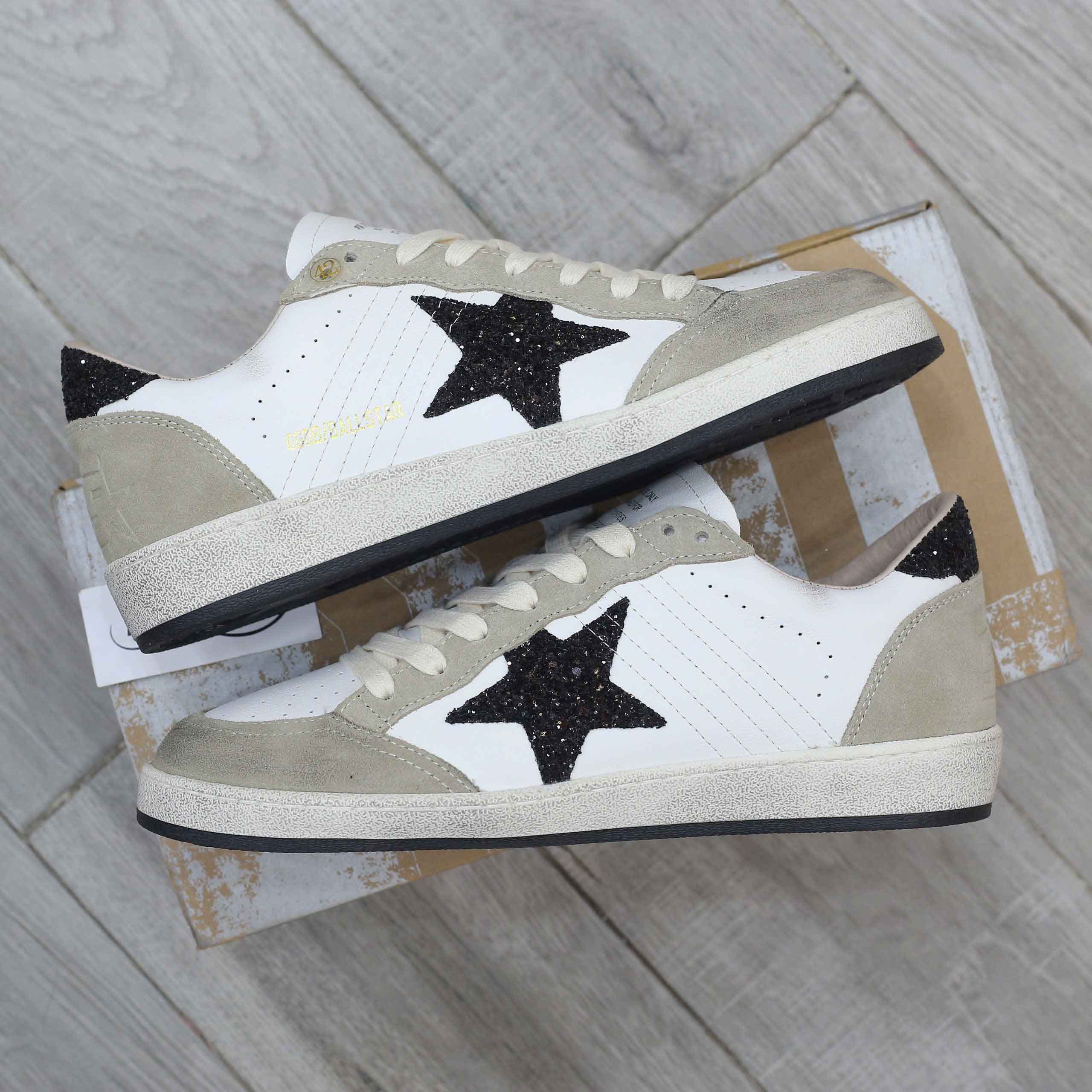 Giày Golden Goose Ball Star Taupe Grey