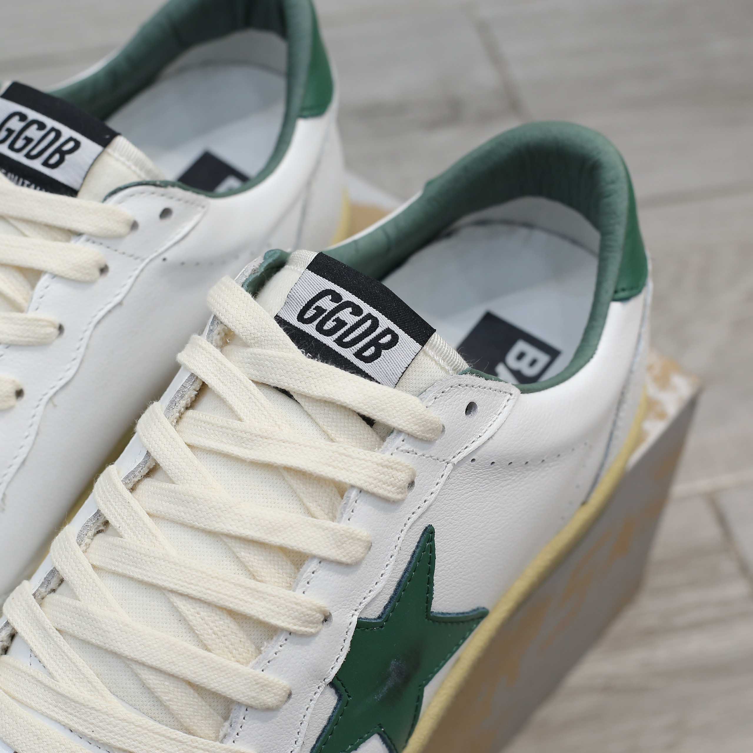Giày Golden Goose Ball Star White Green Best Quality