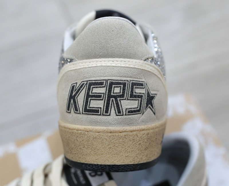 Giày Golden Goose Glitter Ball Star Sneakers Silver Best Quality