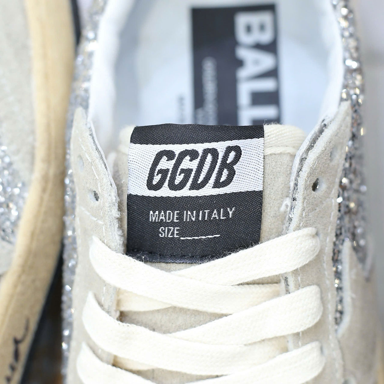 Giày Golden Goose Glitter Ball Star Sneakers Silver Best Quality