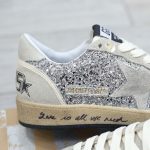 Giày Golden Goose Glitter Ball Star Sneakers Silver Best Quality