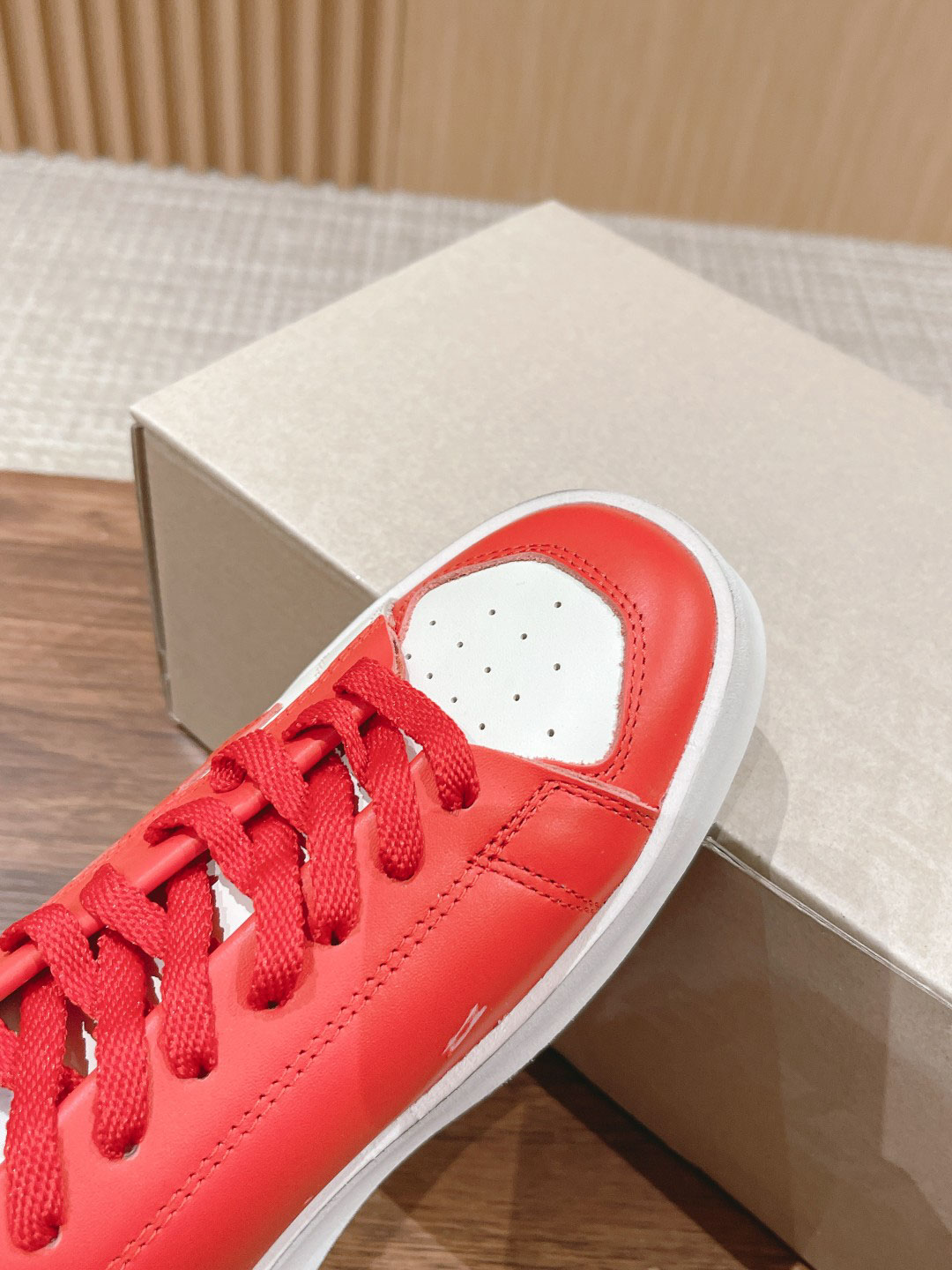 Giày Golden Goose Leather Stardan Red Sneakers Best Quality