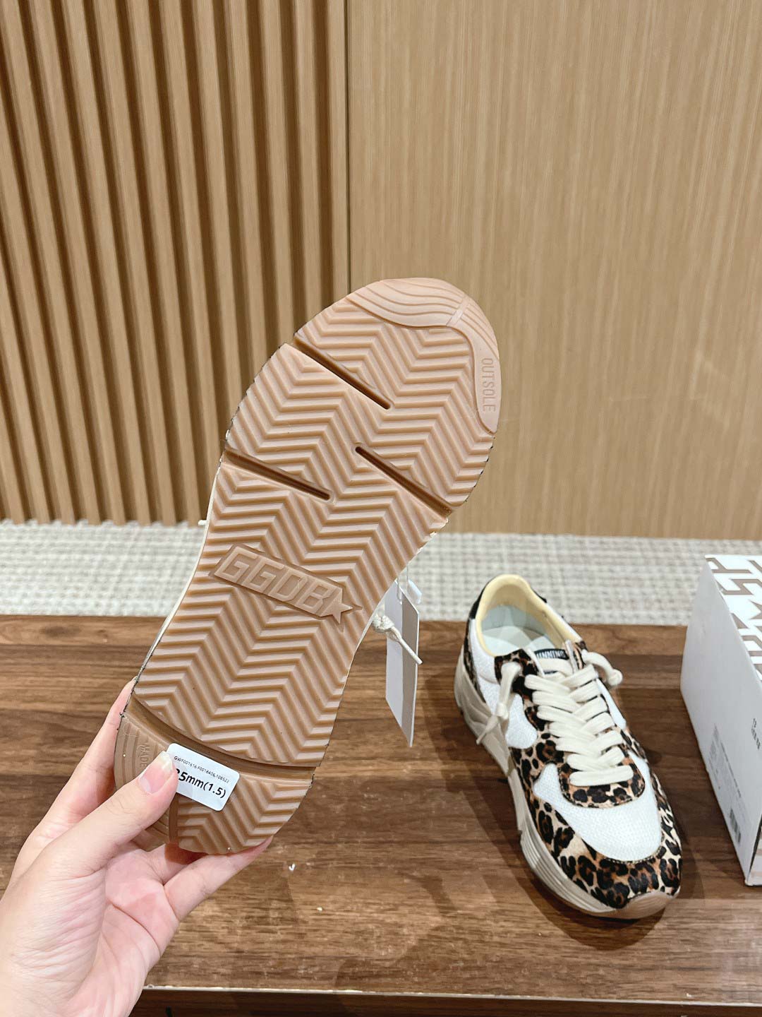 Giày Golden Goose Leopard Print Running Sole Best Quality