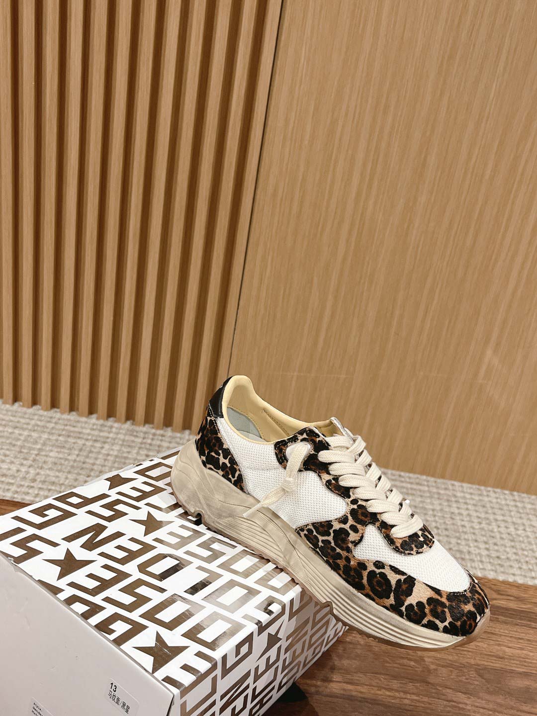 Giày Golden Goose Leopard Print Running Sole Best Quality