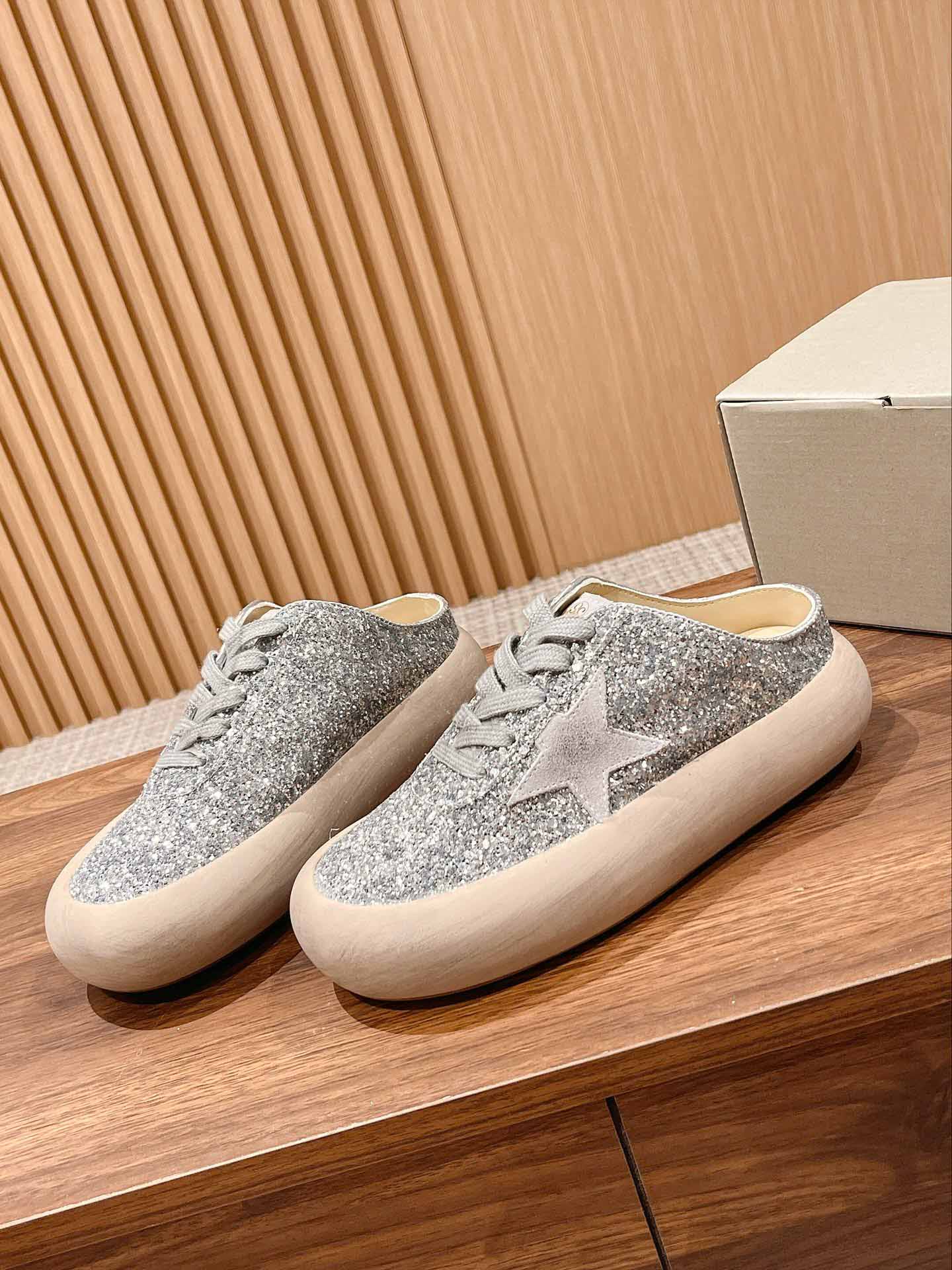 Giày Golden Goose Shearling Space Star Sabot Best Quality