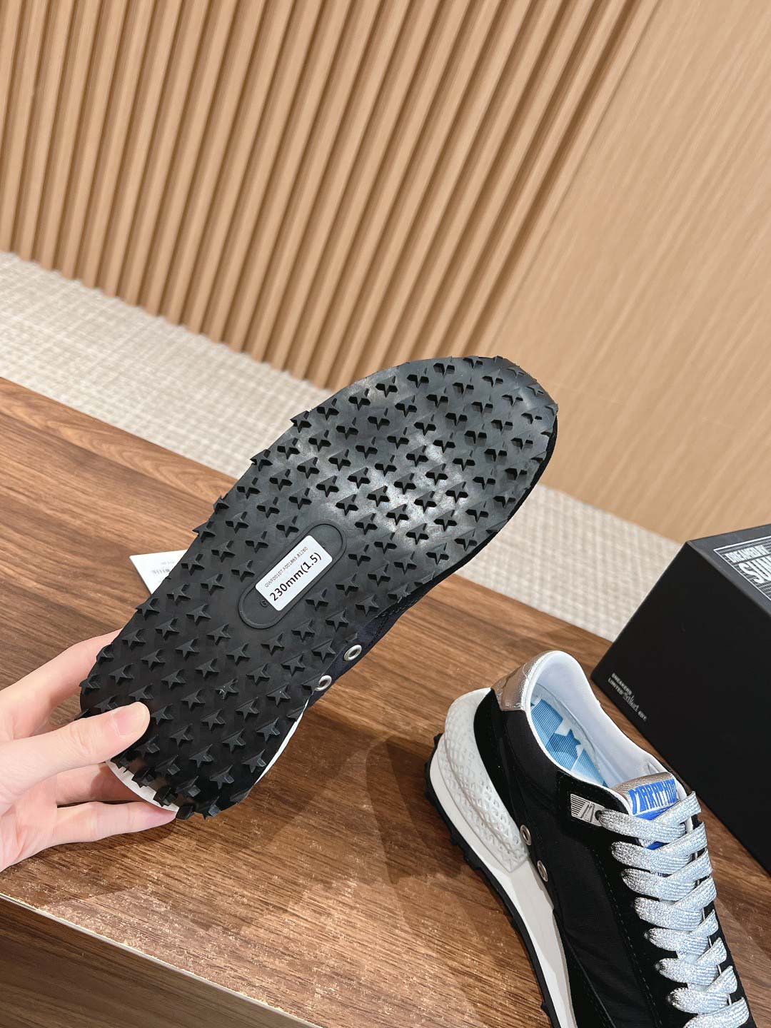 Giày Golden Goose Silver Star Black Best Quality