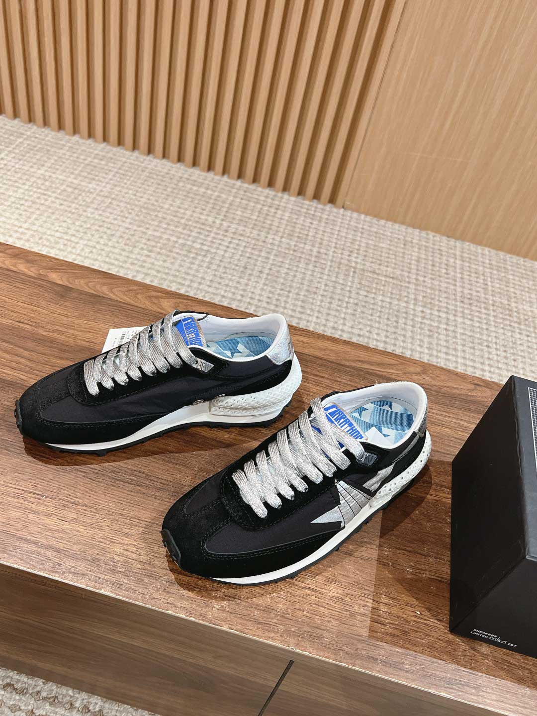 Giày Golden Goose Silver Star Black Best Quality