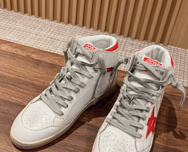 Giày Golden Goose Sky Star High ‘White Red’ Best Quality