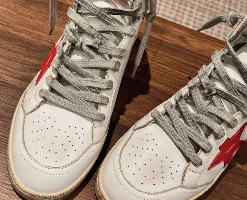 Giày Golden Goose Sky Star High ‘White Red’ Best Quality
