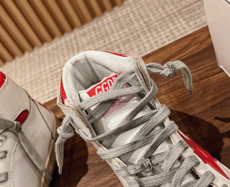 Giày Golden Goose Sky Star High ‘White Red’ Best Quality