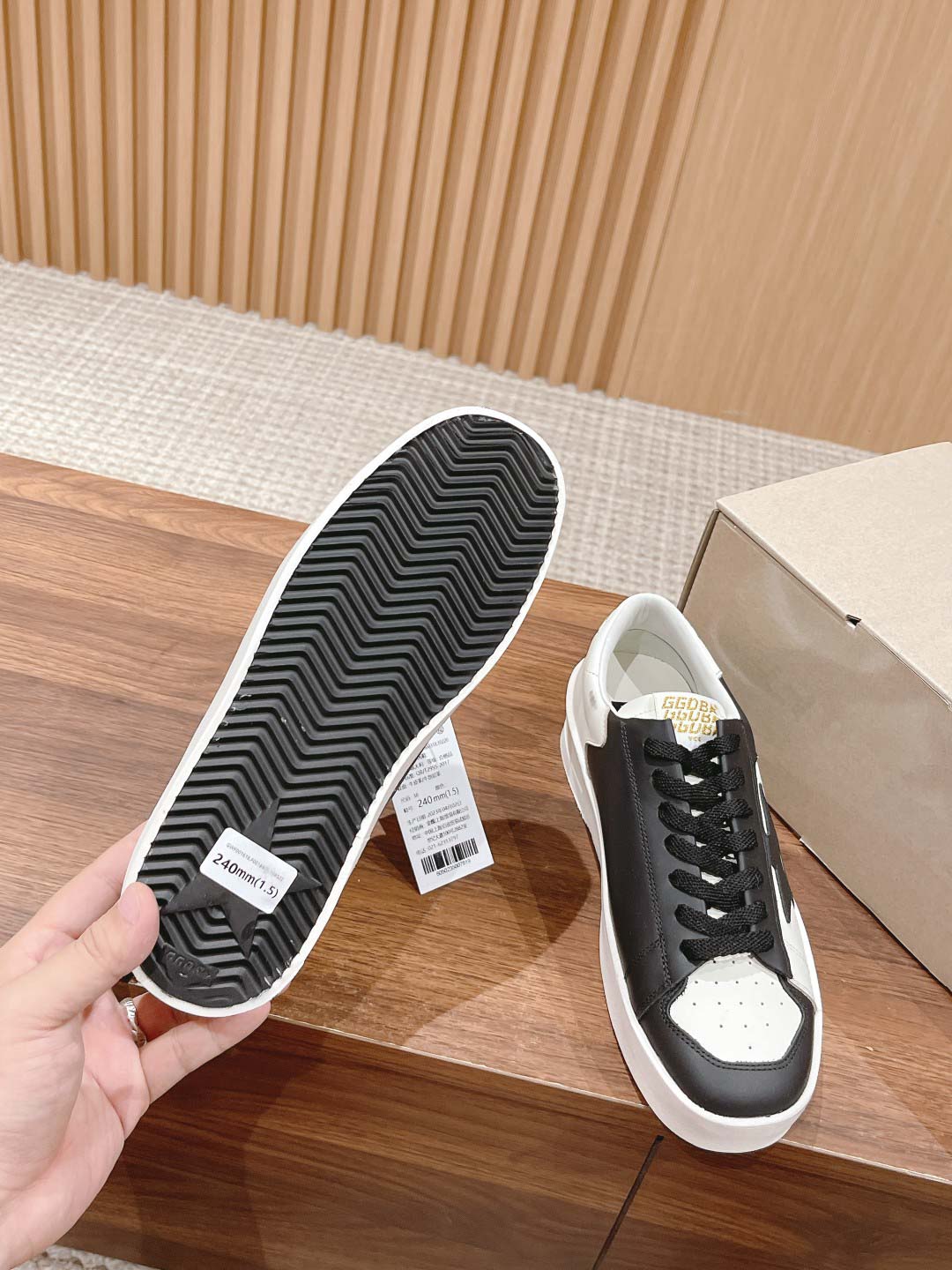 Giày Golden Goose Stardan White Black Best Quality