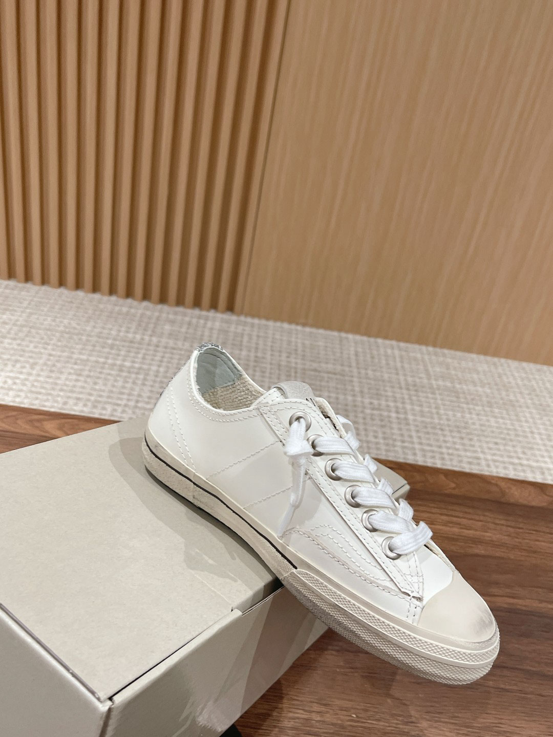 Giày Golden Goose V Star 2 Leather Laminated Star Gold Best Quality