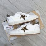 Giày Golden Goose Wmns Ball Star 'White Leopard' Best Quality