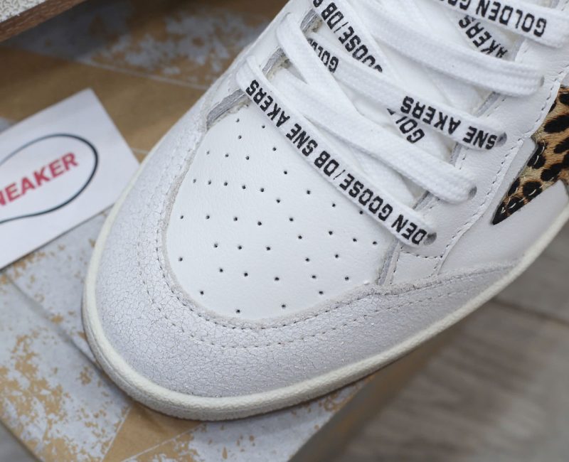 Giày Golden Goose Wmns Ball Star 'White Leopard' Best Quality