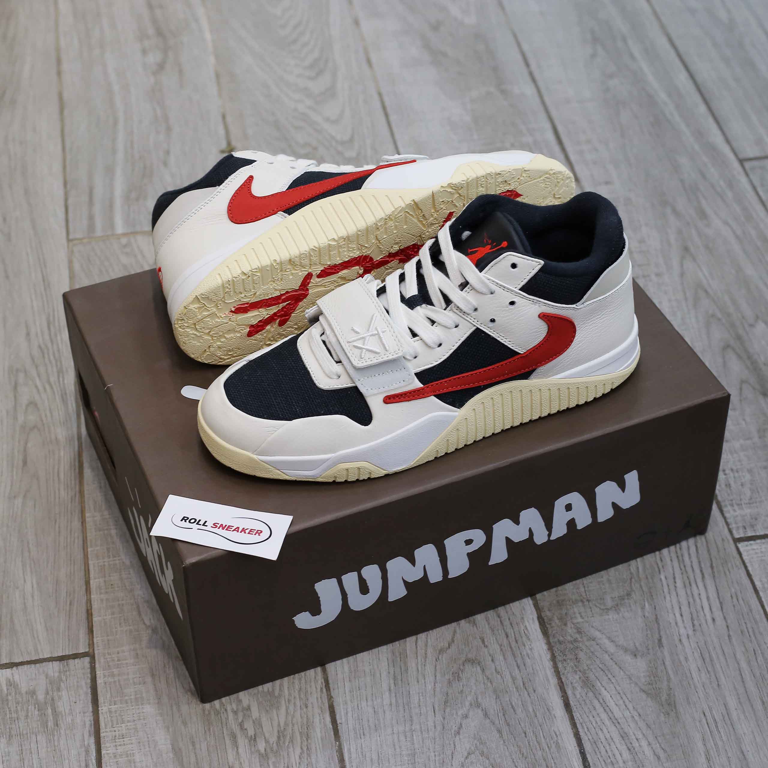 Giày Jordan Jumpman Jack TR Travis Scott University Red Like Auth
