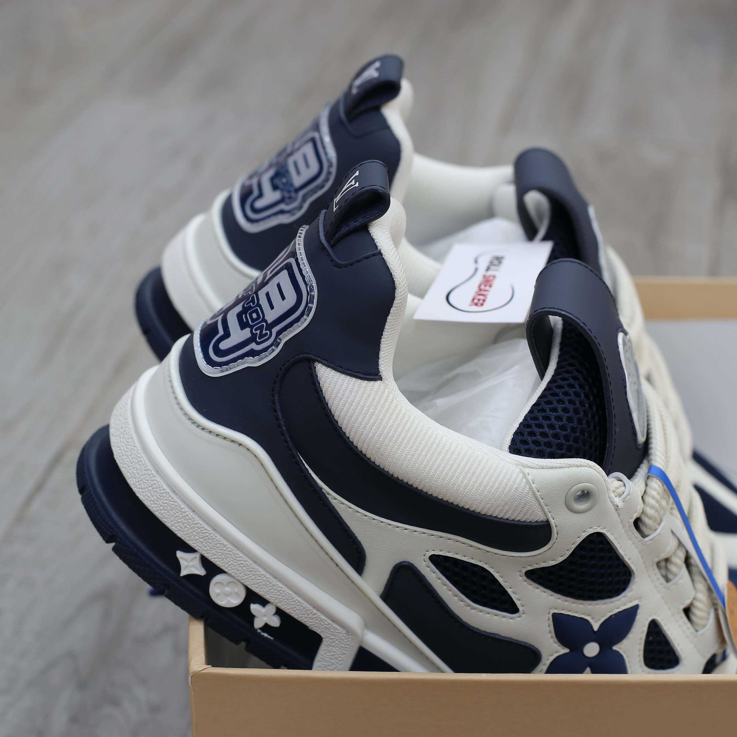 Giày Louis Vuitton LV Skate Sneaker Marine White Best Quality