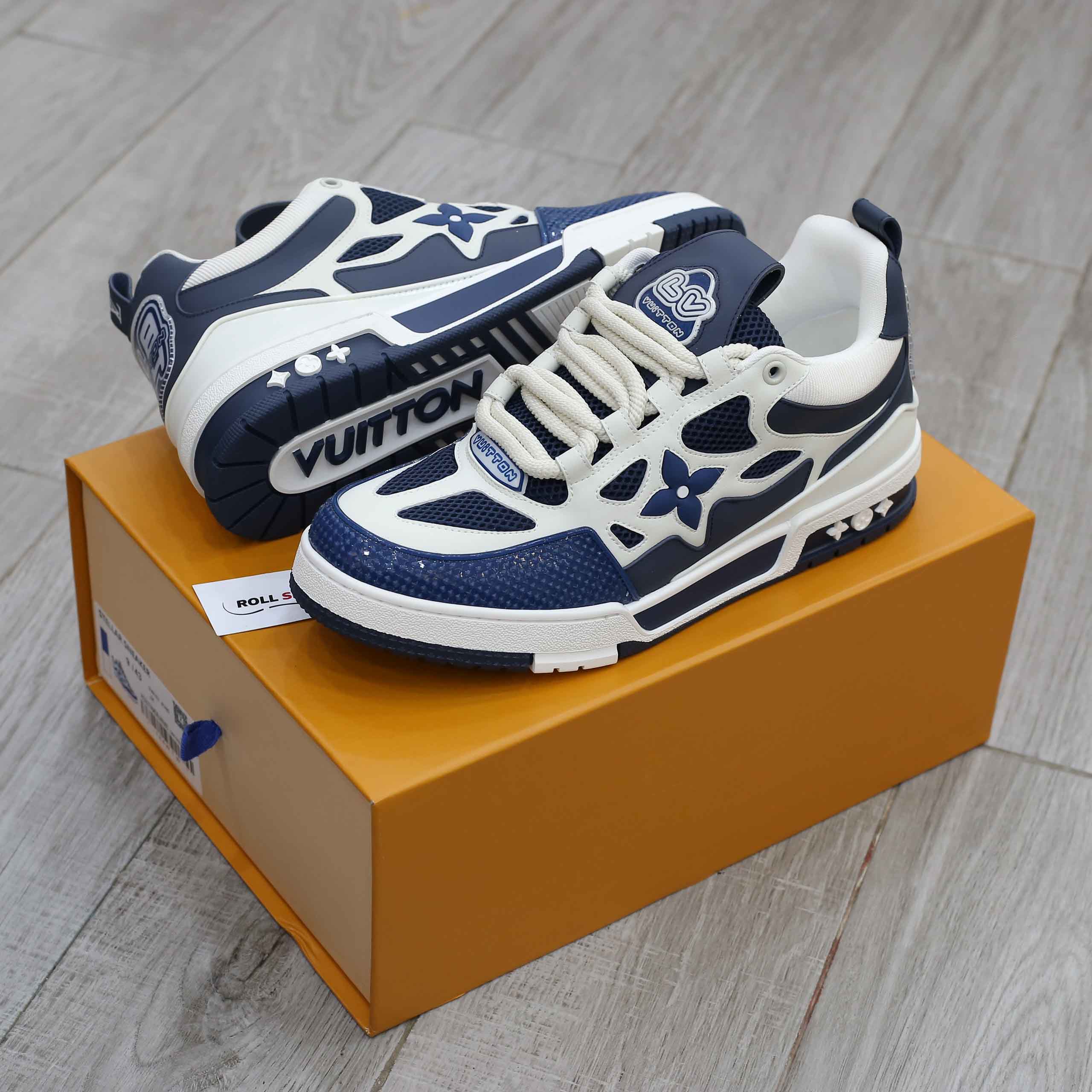 Giày Louis Vuitton LV Skate Sneaker Marine White Best Quality