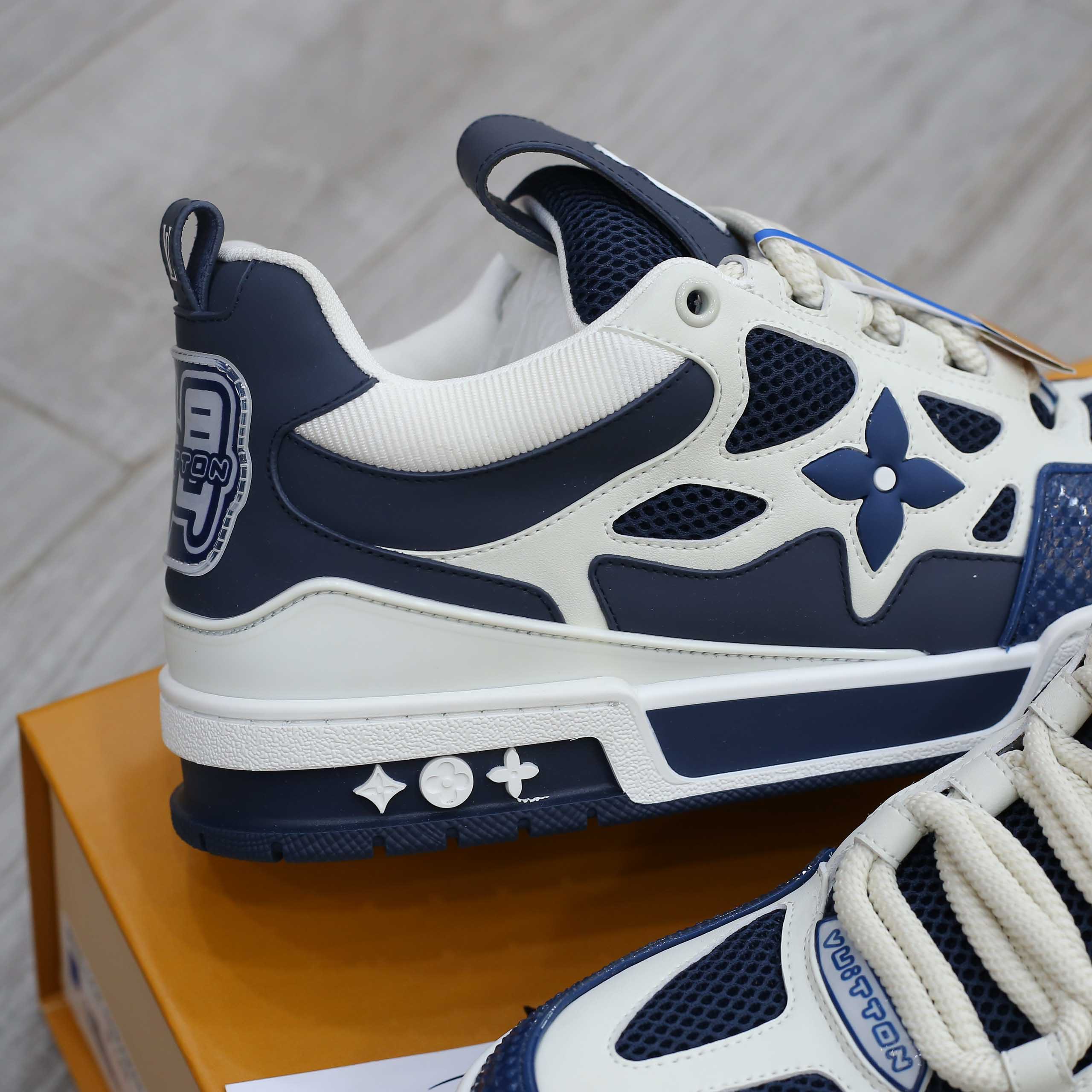 Giày Louis Vuitton LV Skate Sneaker Marine White Best Quality