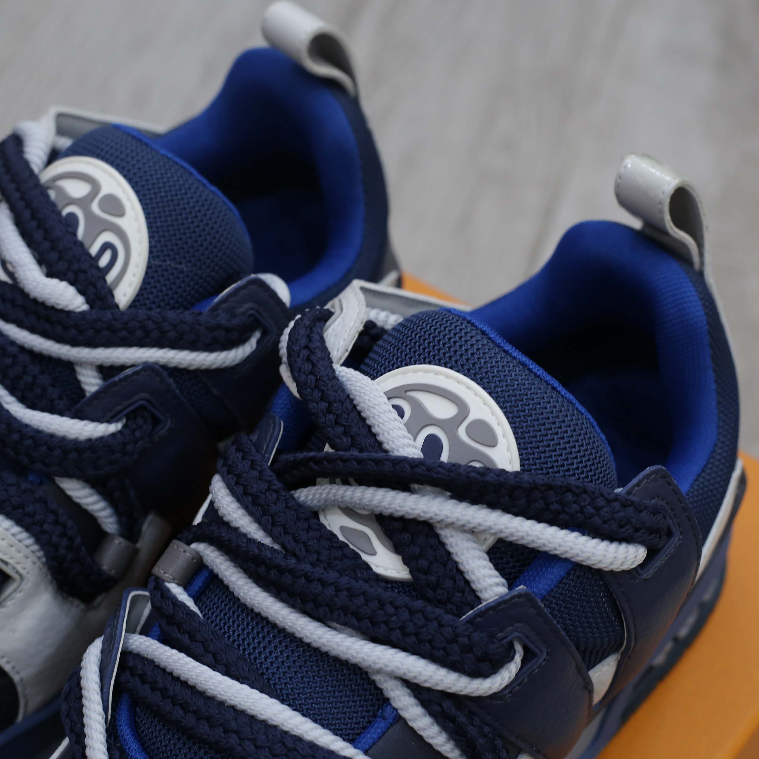 Giày Louis Vuitton Lv Skate Trainers Navy Best Quality