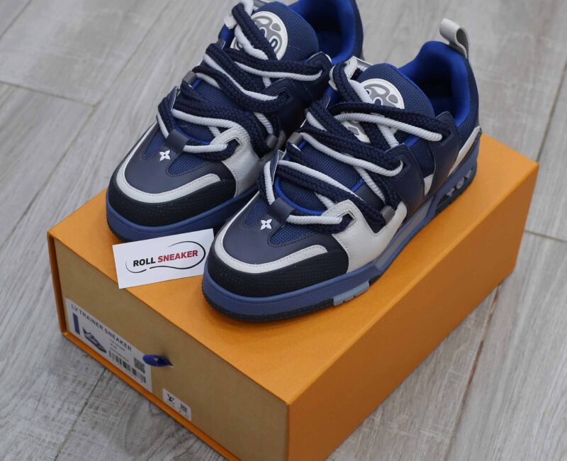 Giày Louis Vuitton Lv Skate Trainers Navy Best Quality