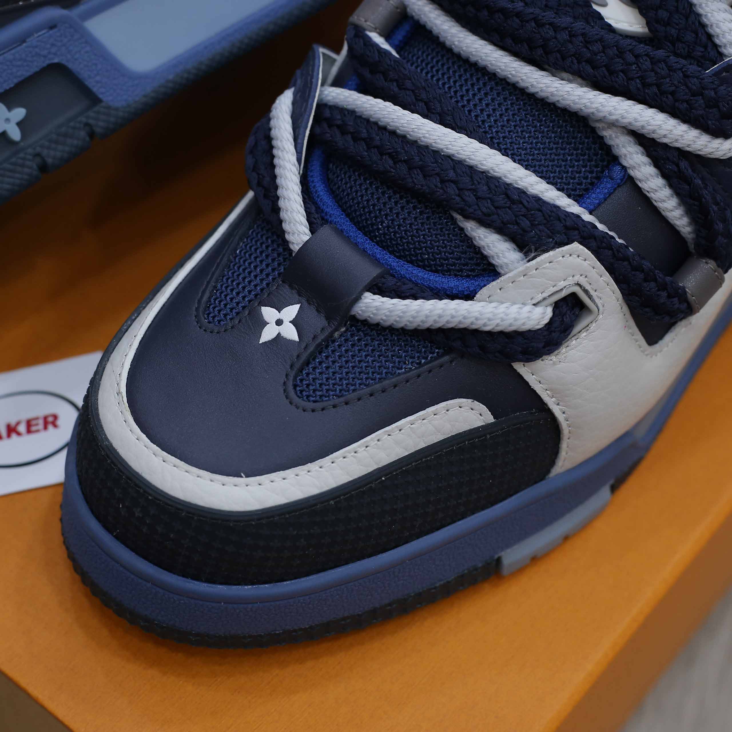 Giày Louis Vuitton Lv Skate Trainers Navy Best Quality