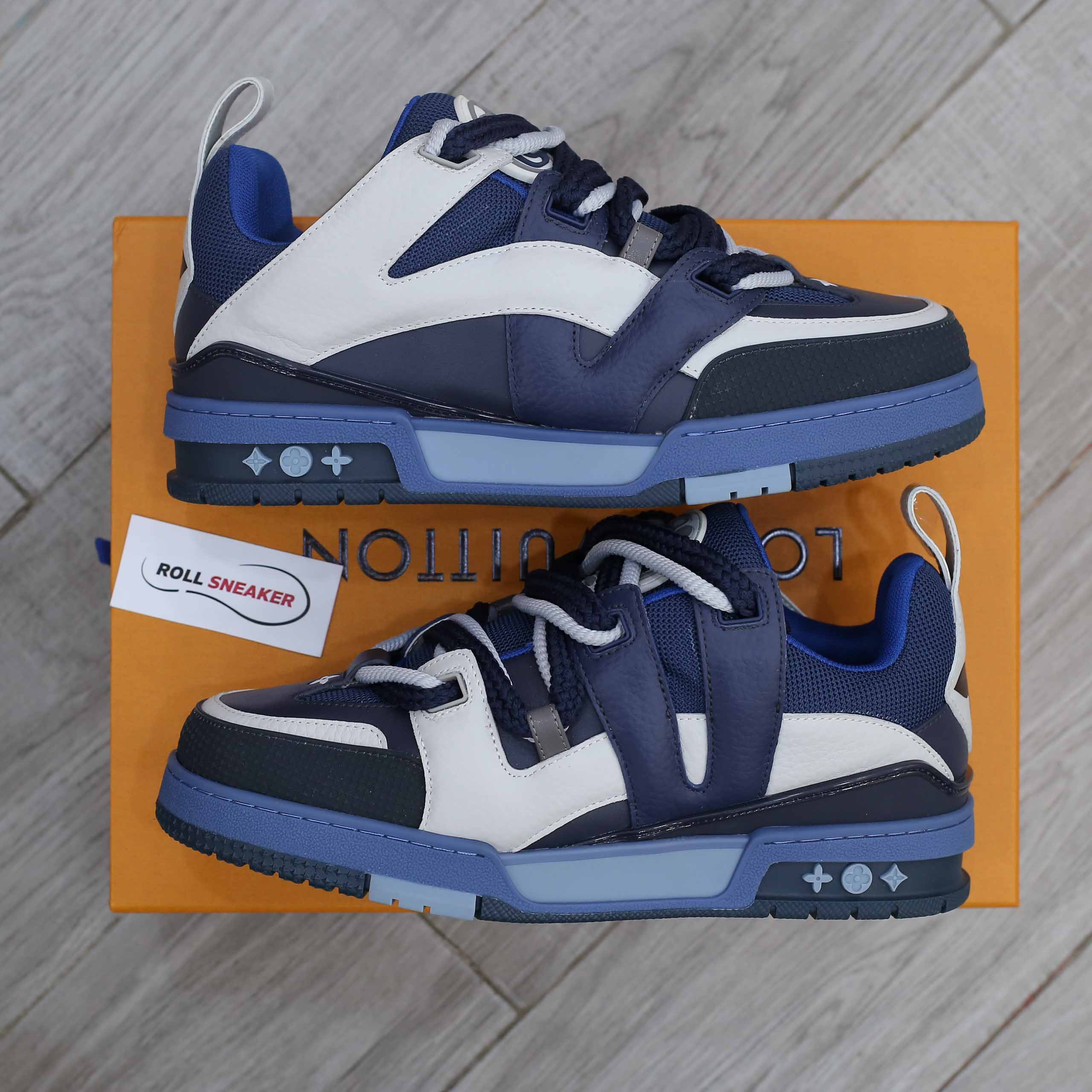 Giày Louis Vuitton Lv Skate Trainers Navy Best Quality