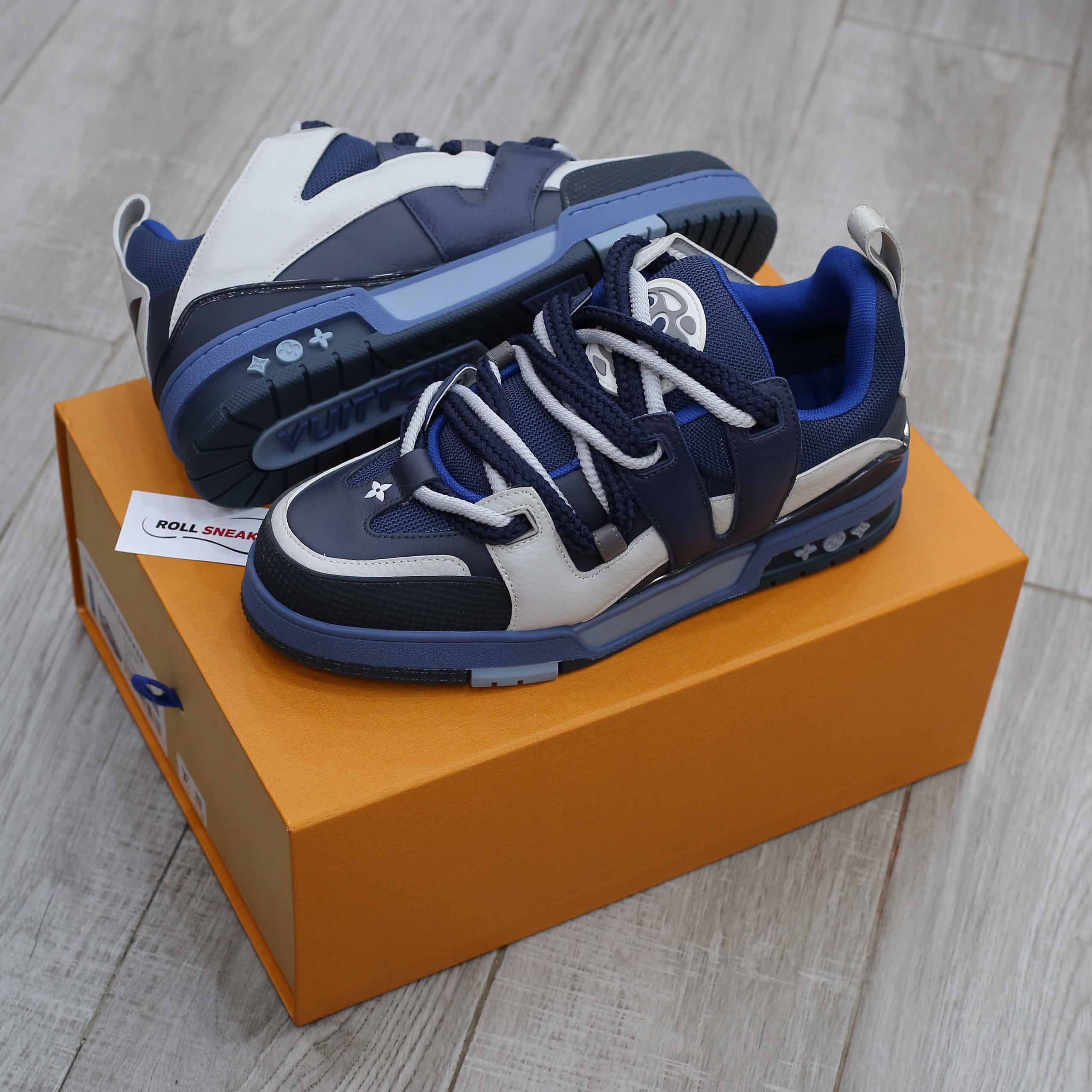 Giày Louis Vuitton Lv Skate Trainers Navy Best Quality