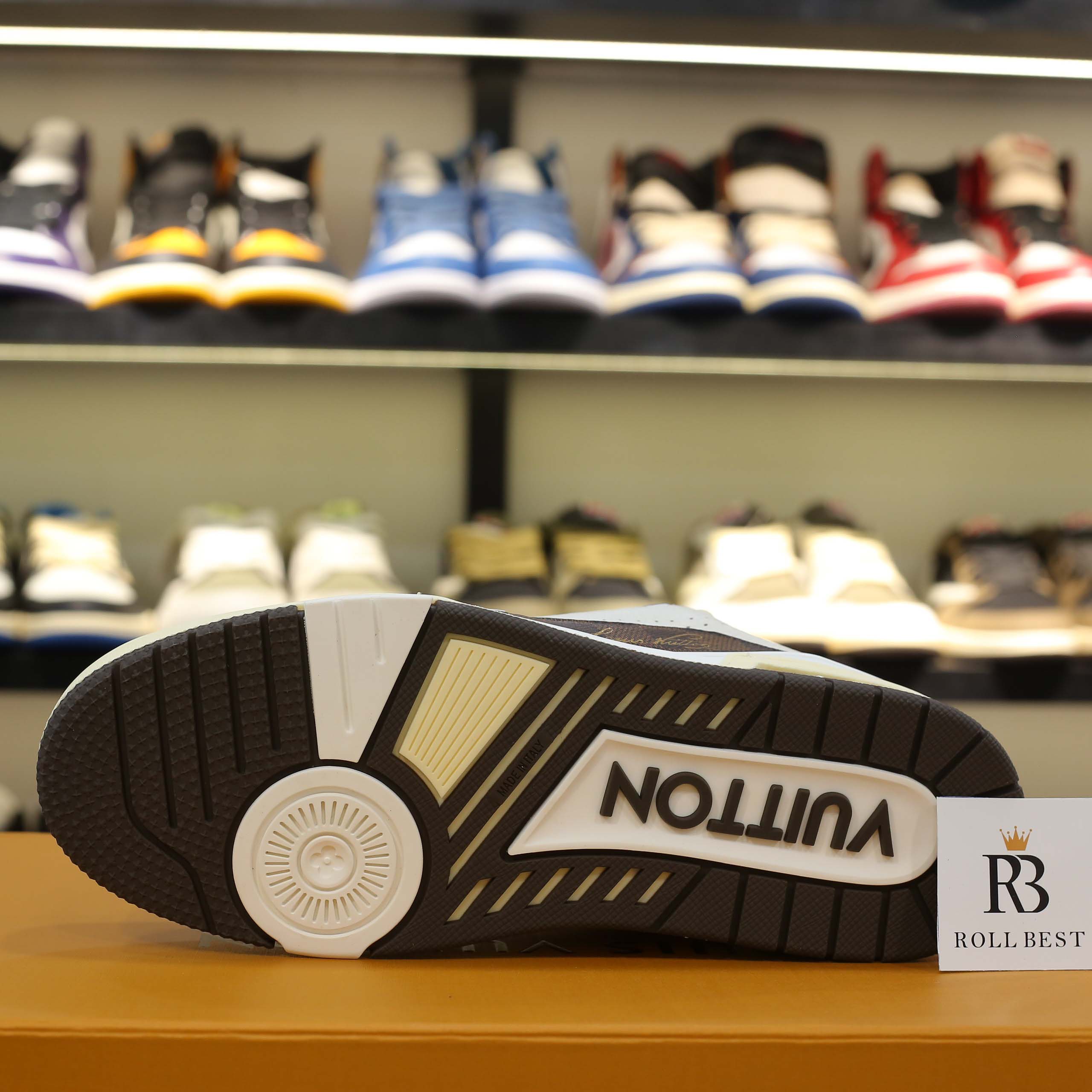 Giày Louis Vuitton LV Trainer #54 Damier Pattern Moka Brown Best Quality