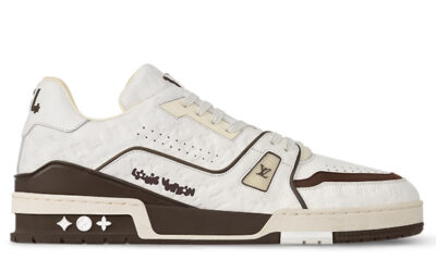 Giày Louis Vuitton LV Trainer #54 Monogram Embossed White Best Quality