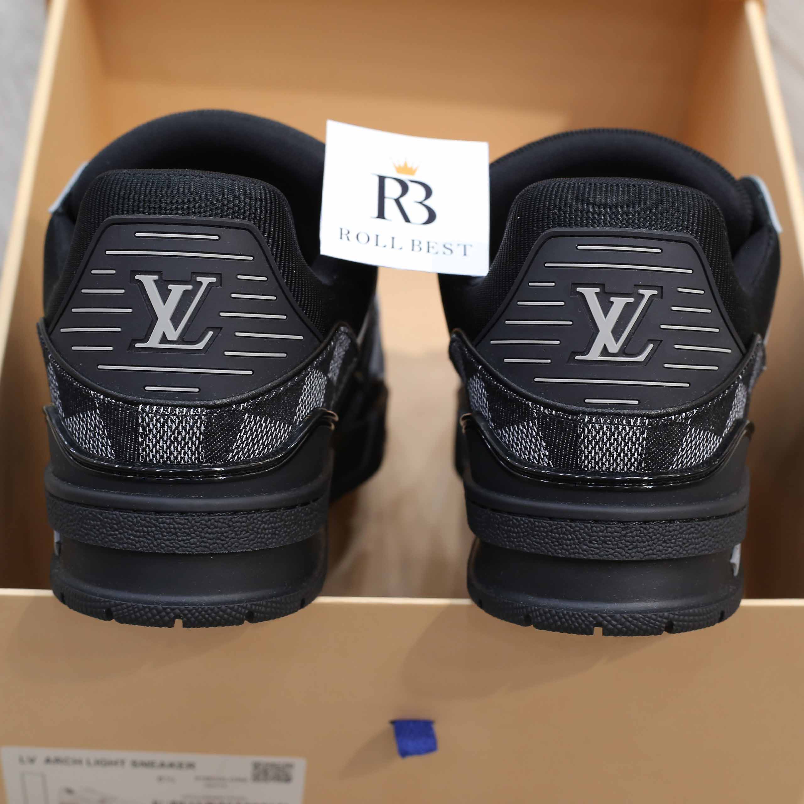 Giày Louis Vuitton LV Trainer Damier Denim Black Best Quality