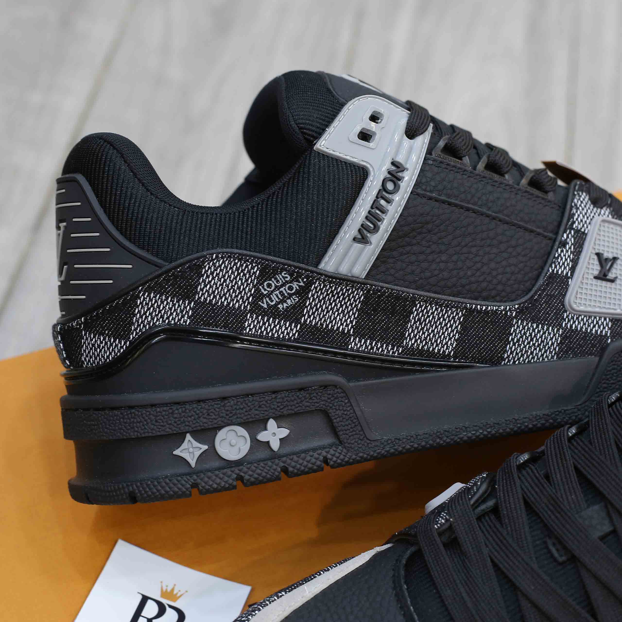 Giày Louis Vuitton LV Trainer Damier Denim Black Best Quality