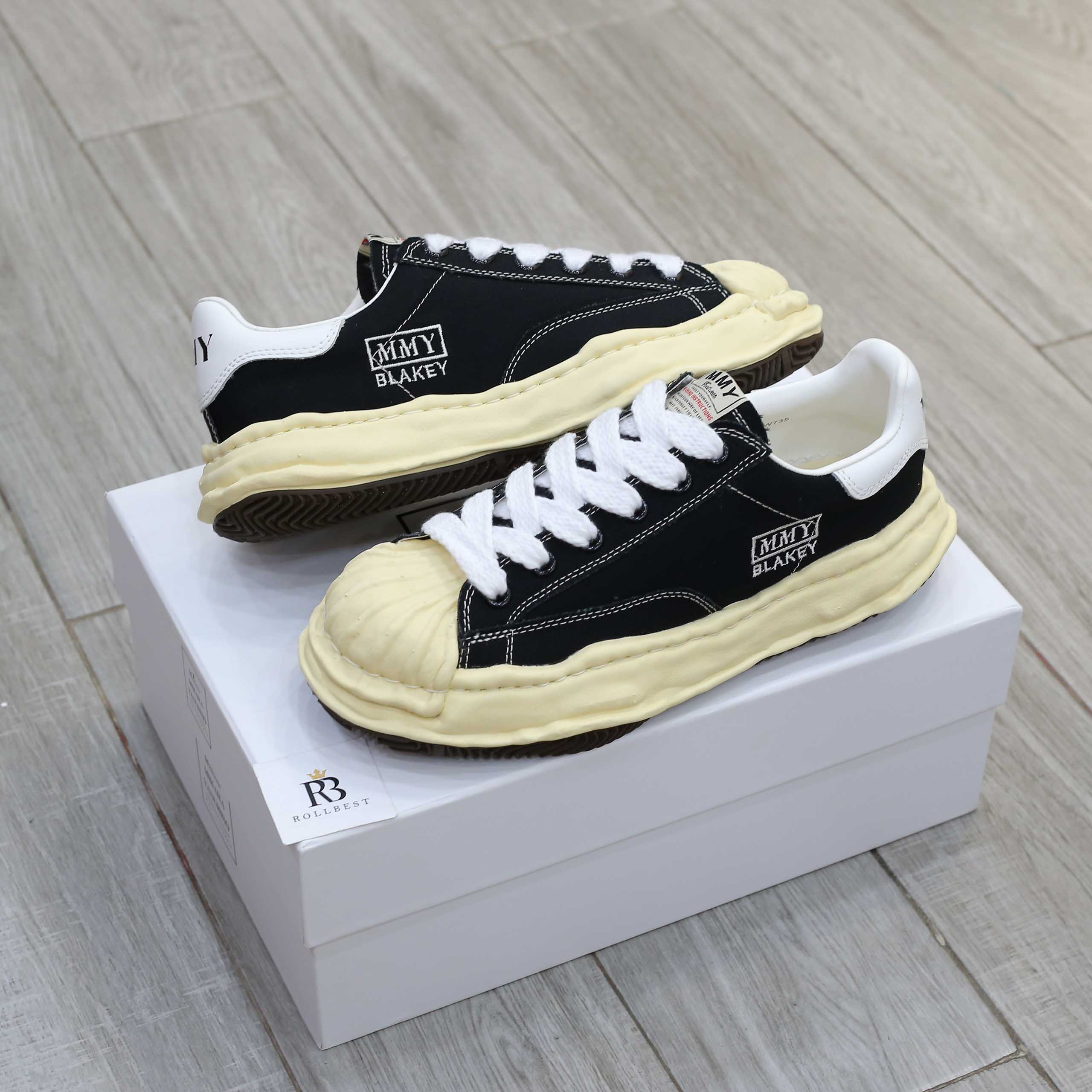 Giày Maison Mihara Mmy Blakey Sole Canvas Low Best Quality