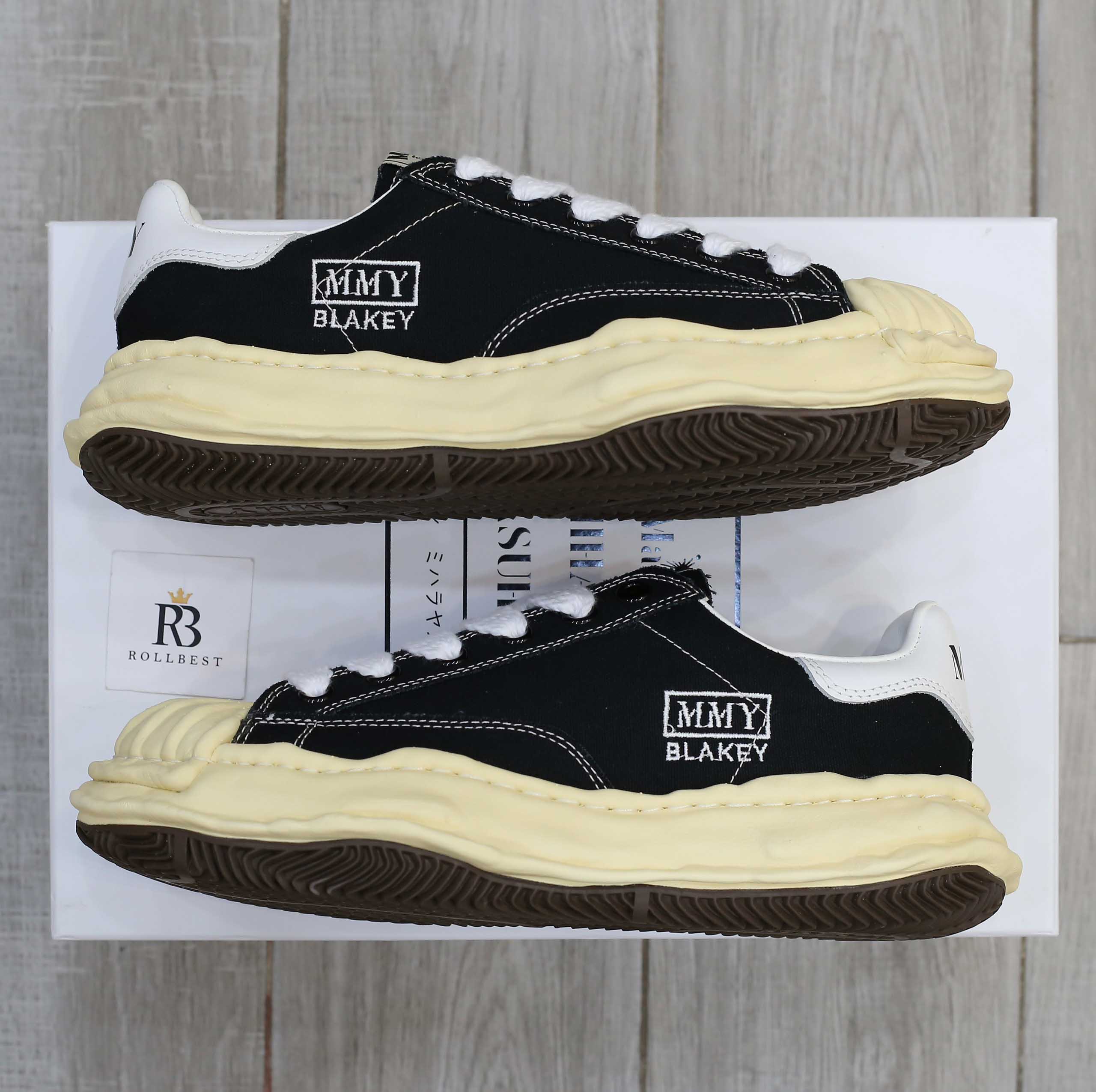 Giày Maison Mihara Mmy Blakey Sole Canvas Low Best Quality