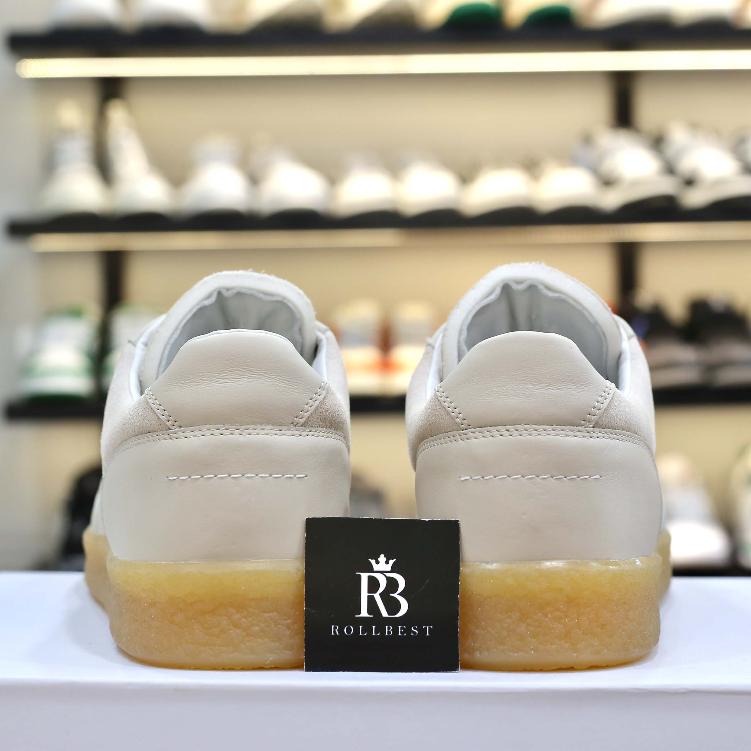 Giày MM6 by Maison Martin Margiela 6 Court Sneakers White Best Quality