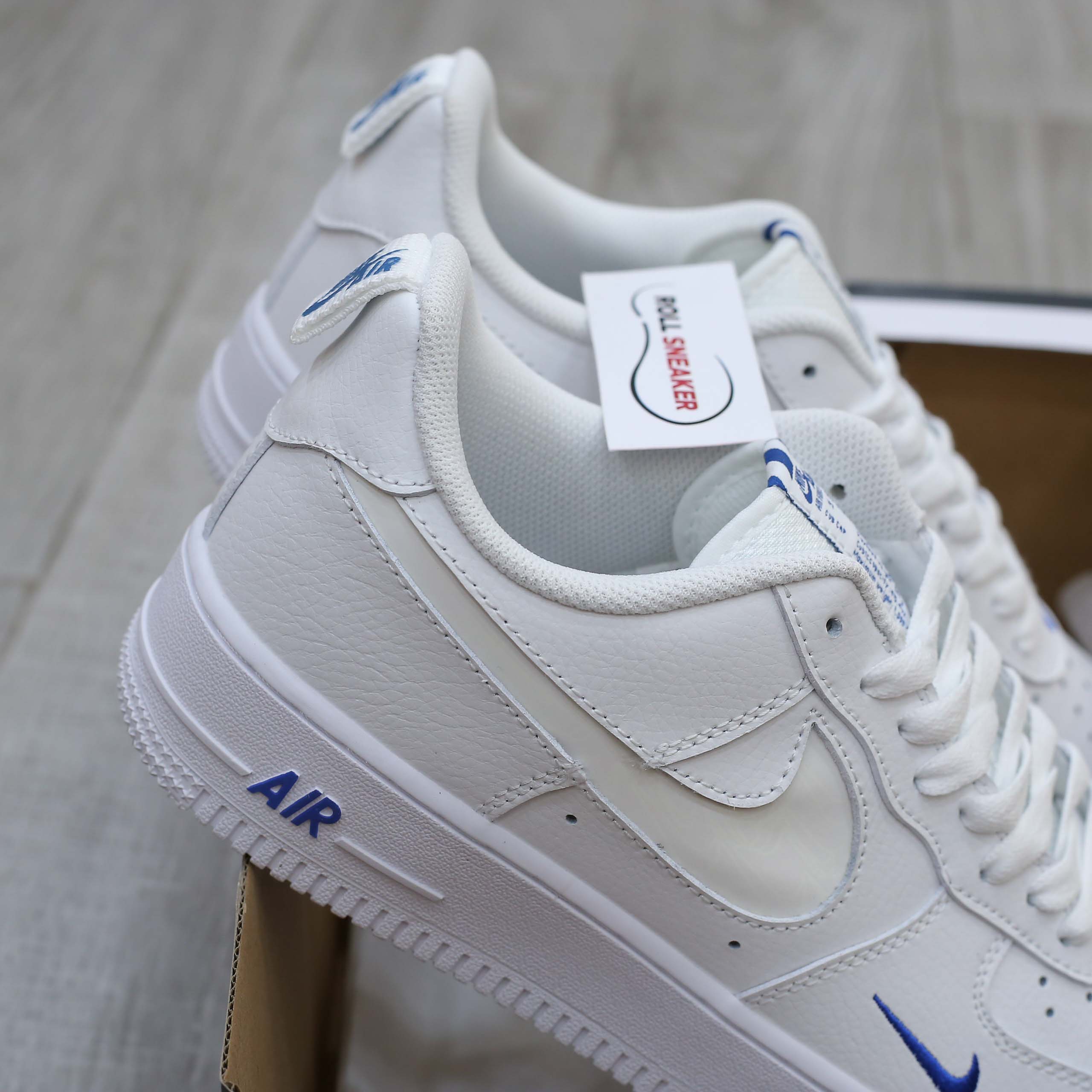 Giày Nike Air Force 1 ’07 LV8 ‘White Dark Marina Blue’ Like Auth
