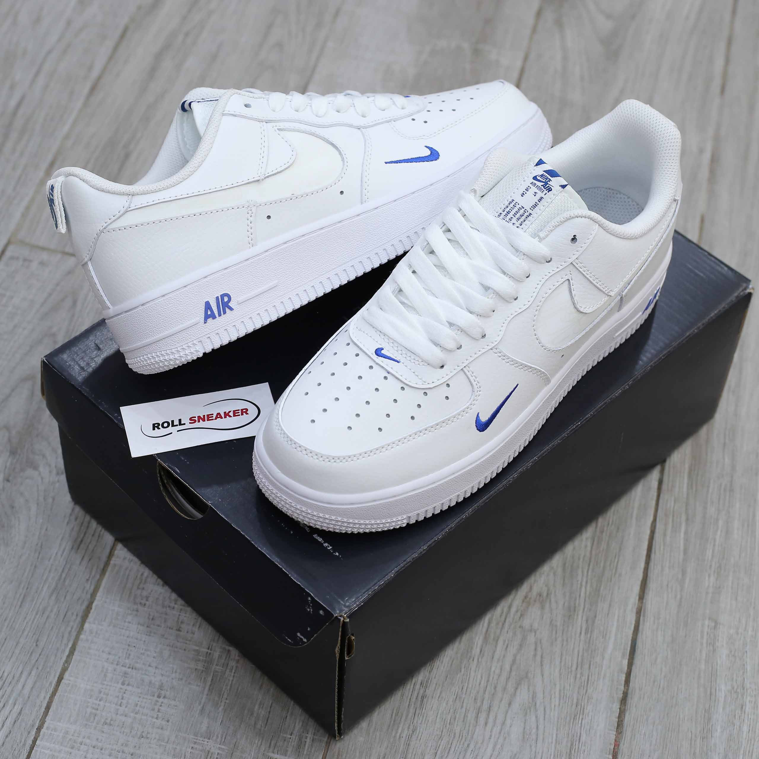 Giày Nike Air Force 1 ’07 LV8 ‘White Dark Marina Blue’ Like Auth