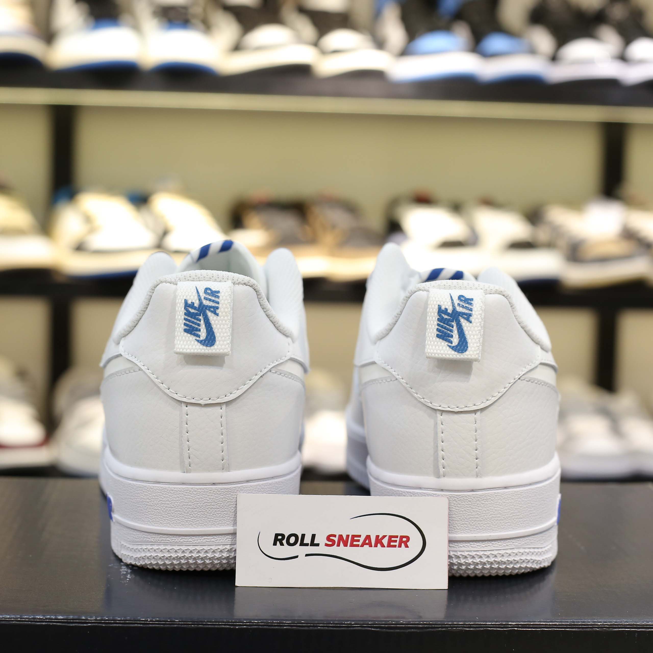 Giày Nike Air Force 1 ’07 LV8 ‘White Dark Marina Blue’ Like Auth